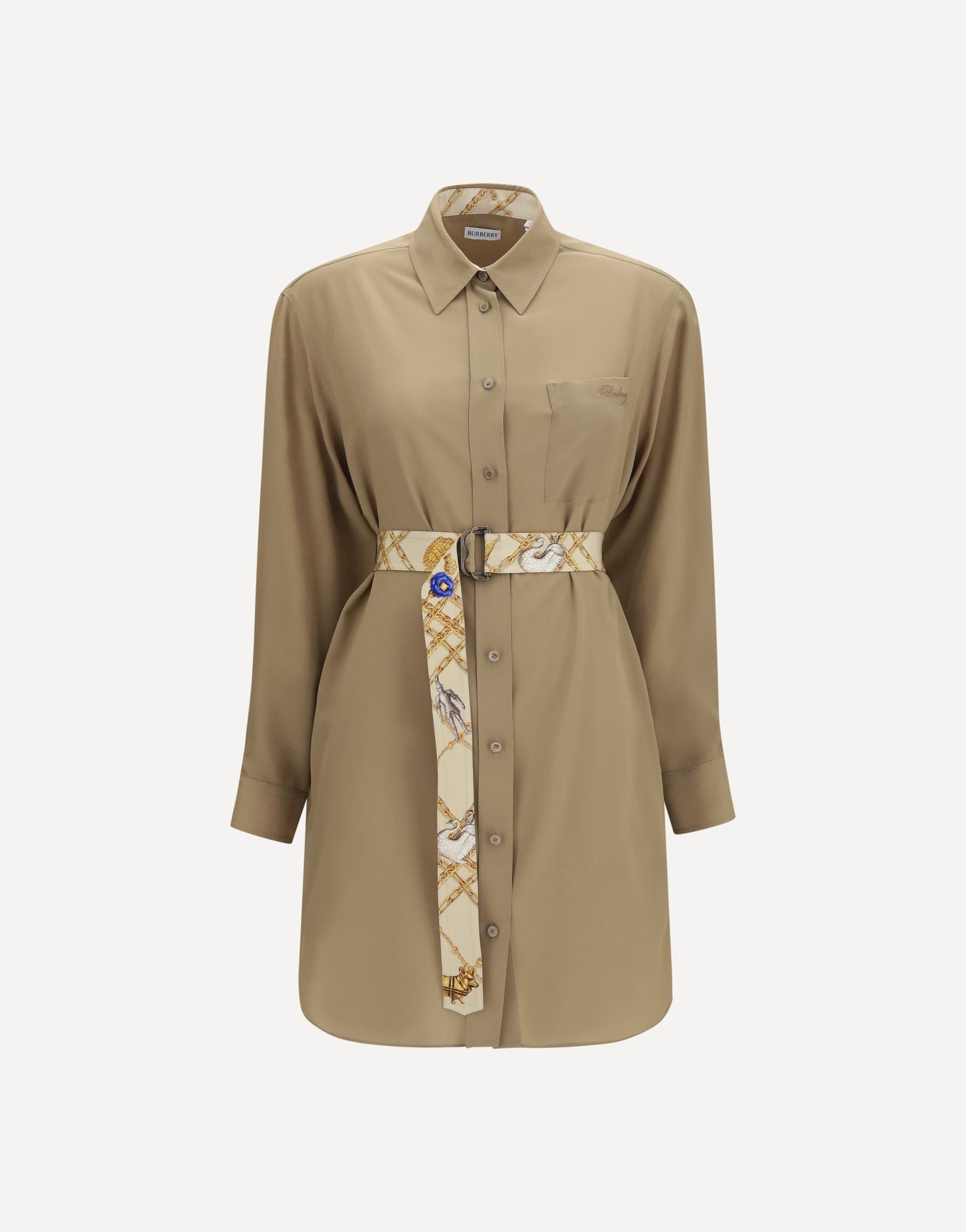 Burberry Silk Crêpe De Chine Shirt Dress