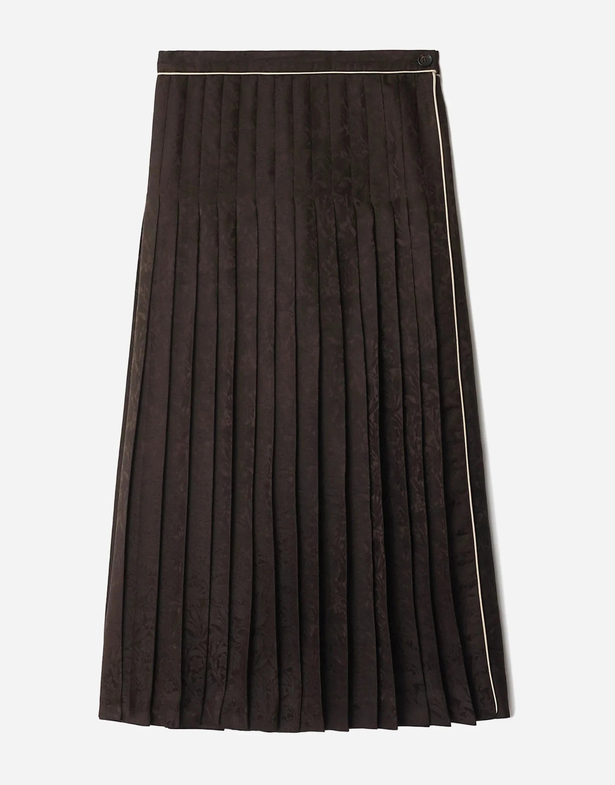 Burberry Sunflower Pleated Silk Skirt