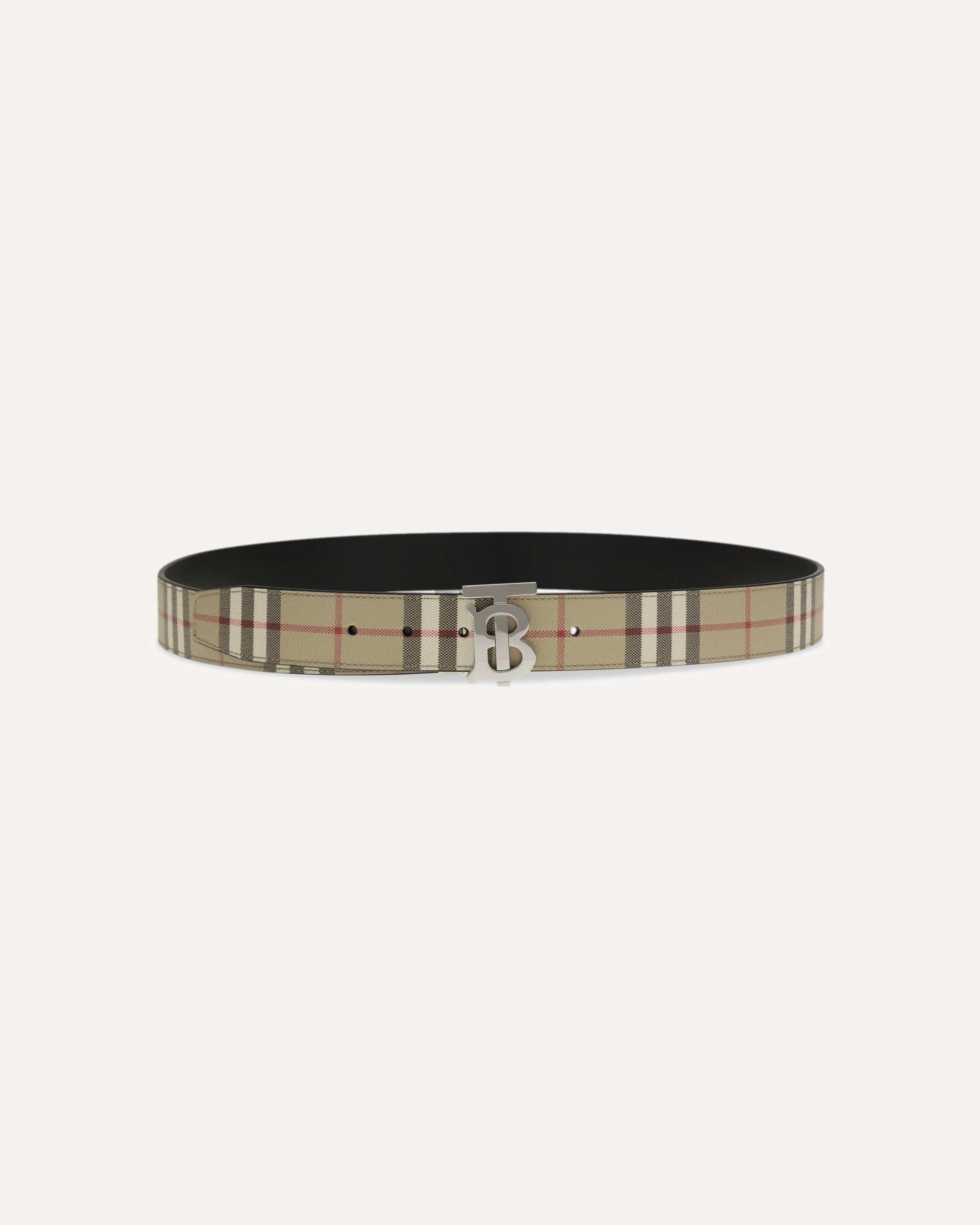 Burberry Tb Reversible Check Belt - alternate view