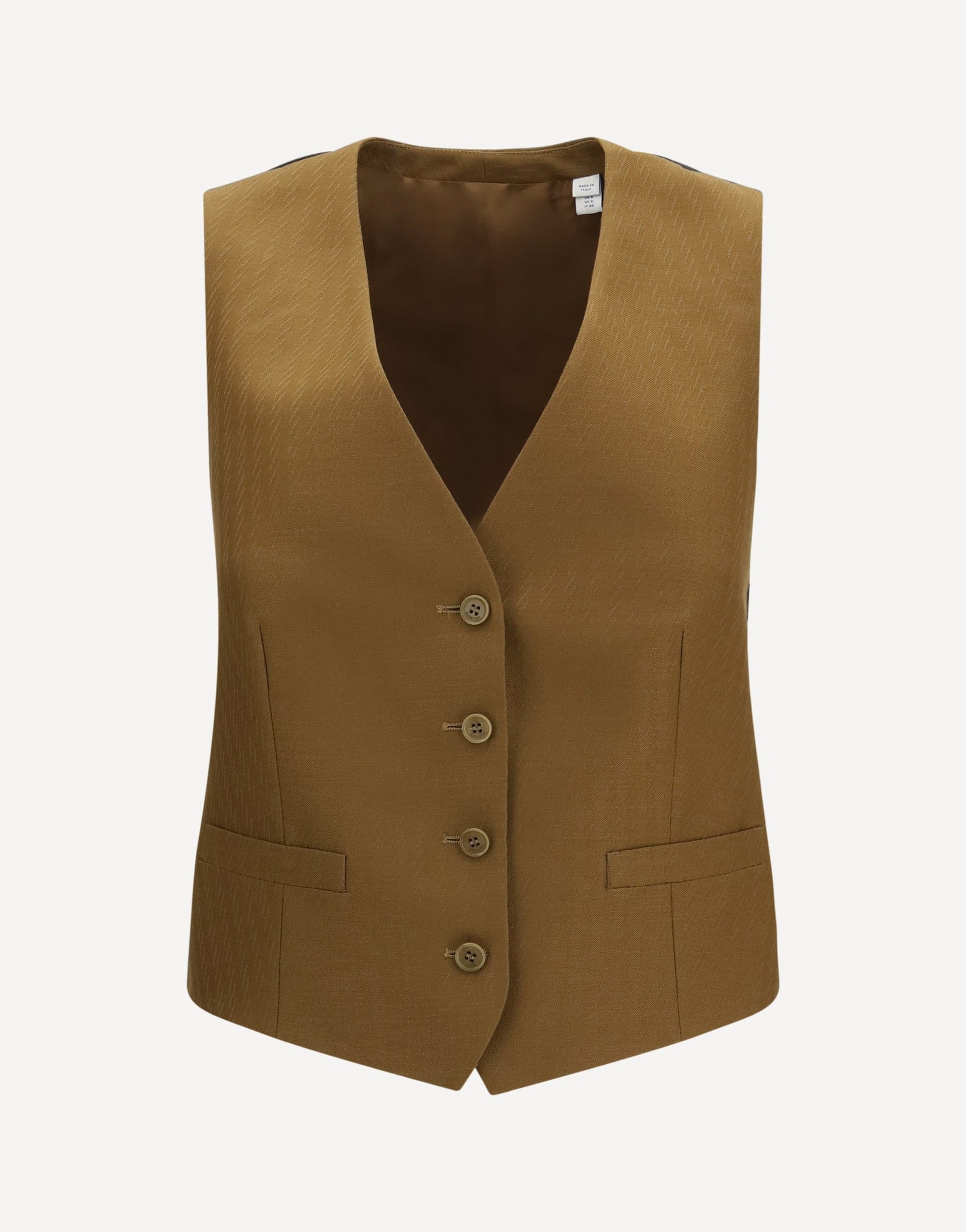 Burberry Burberry Textured Wool Mohair Sleeveless Vest