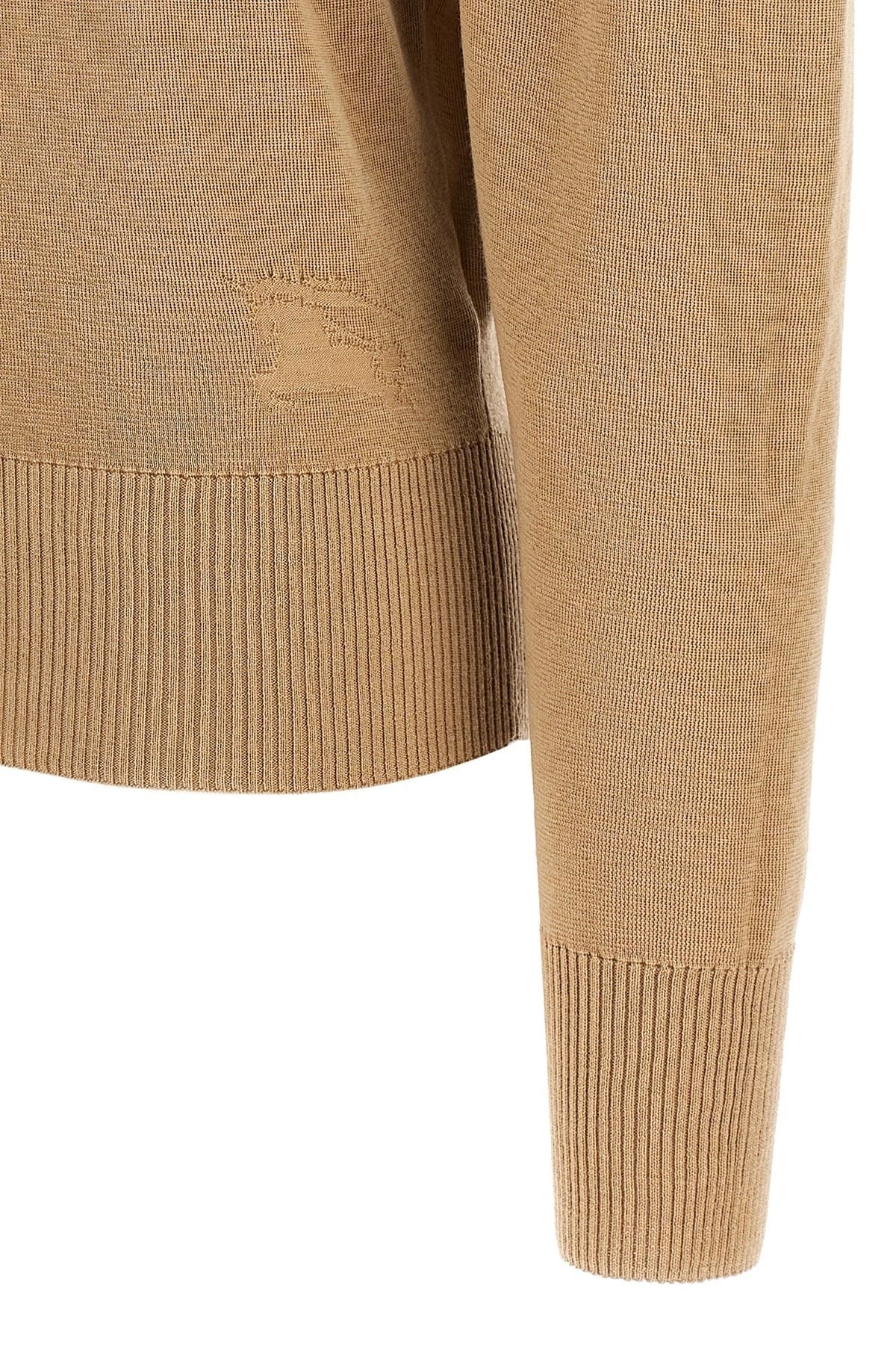 Burberry Burberry Turtle-Neck Logo Intarsia Sweater