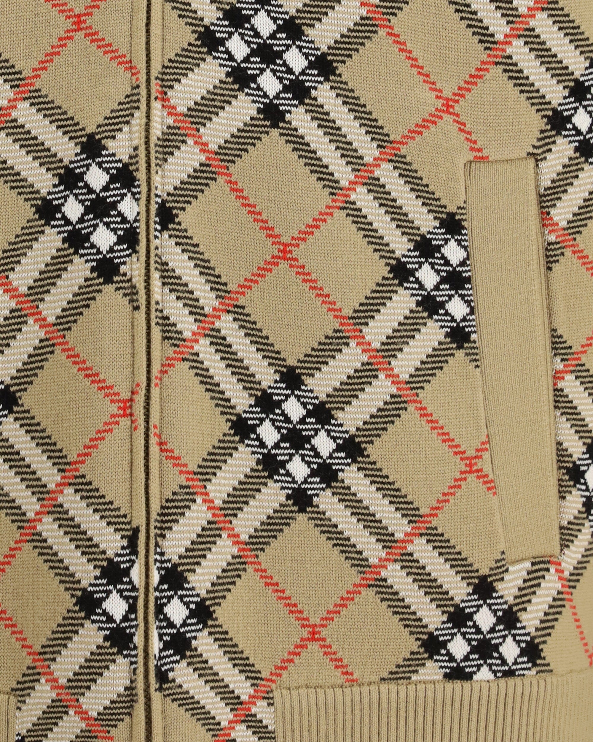 Burberry Vintage Check Zip Cardigan