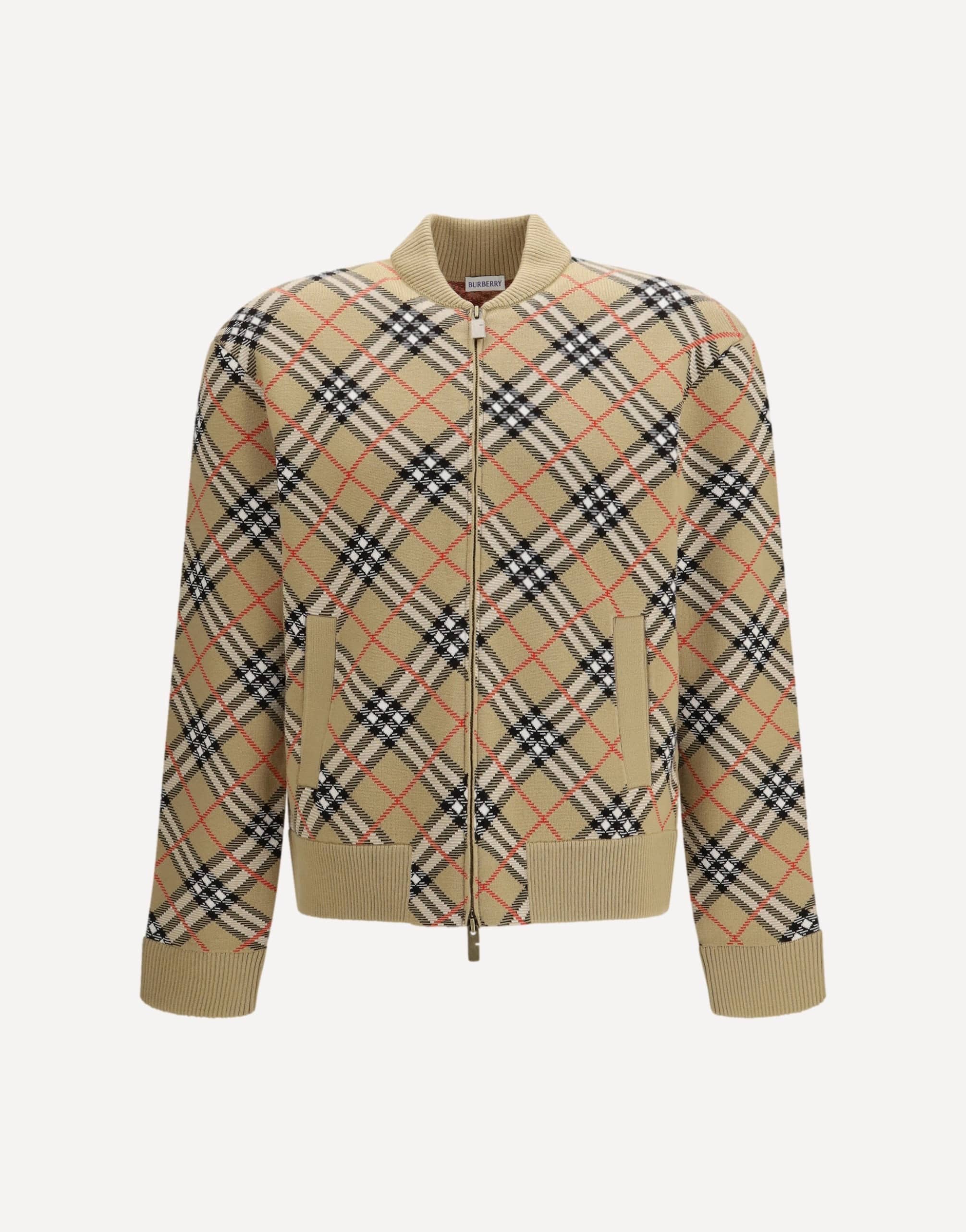 Burberry Vintage Check Zip Cardigan