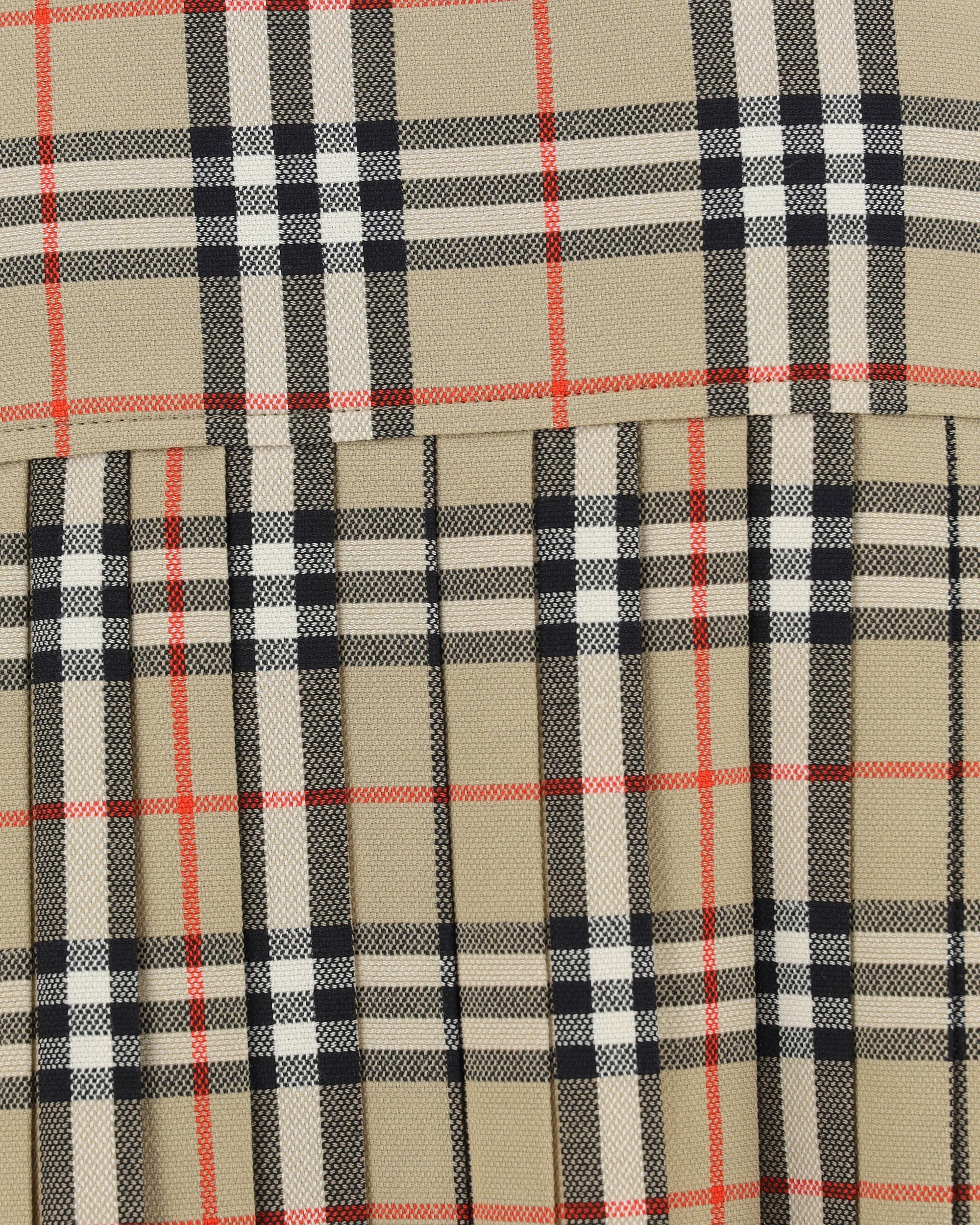 Burberry Burberry Zoe Wool Skirt Archive Check