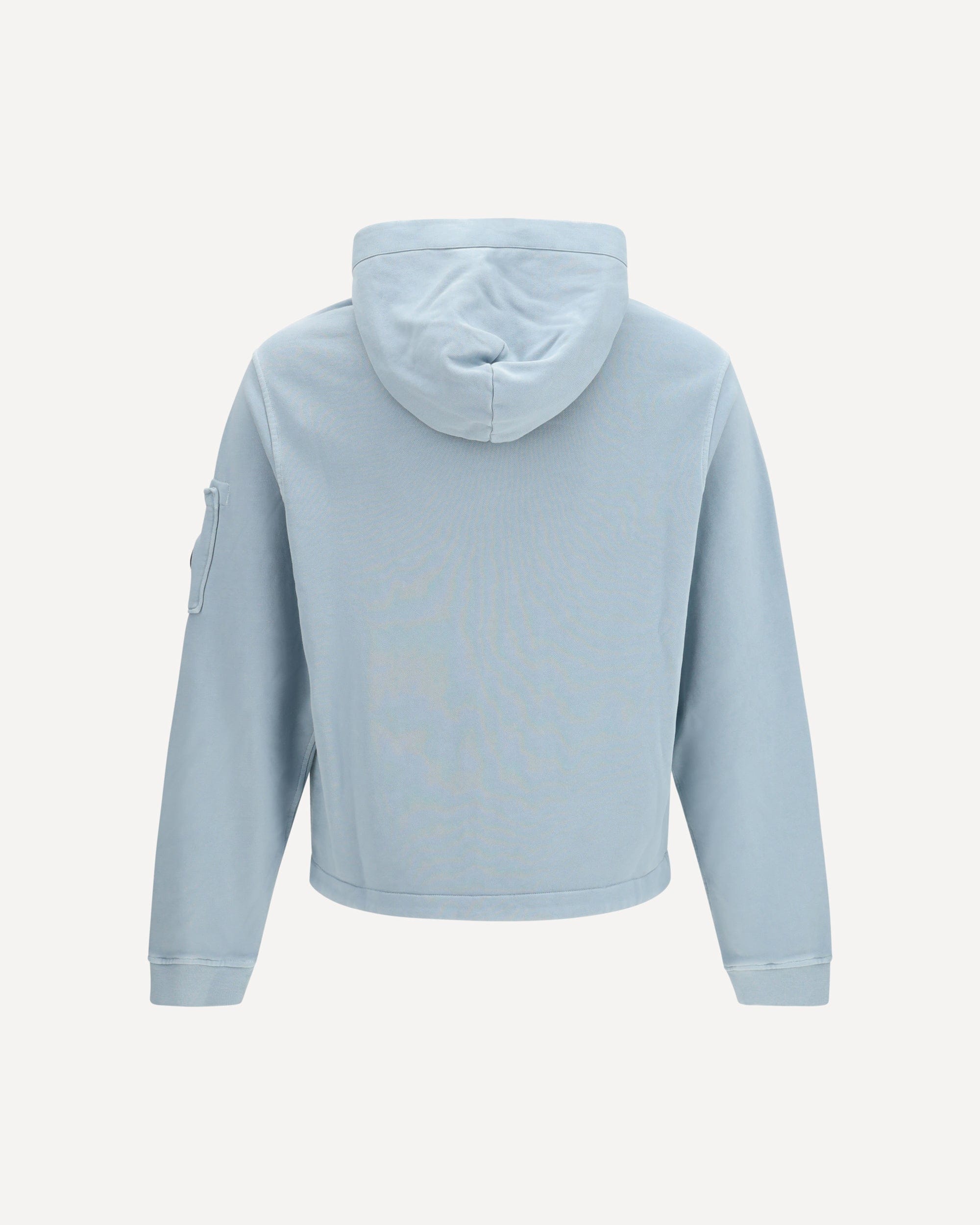 C.P. Company Cotton Diagonal Fleece Zip Hooded Sweatshirt - alternate view