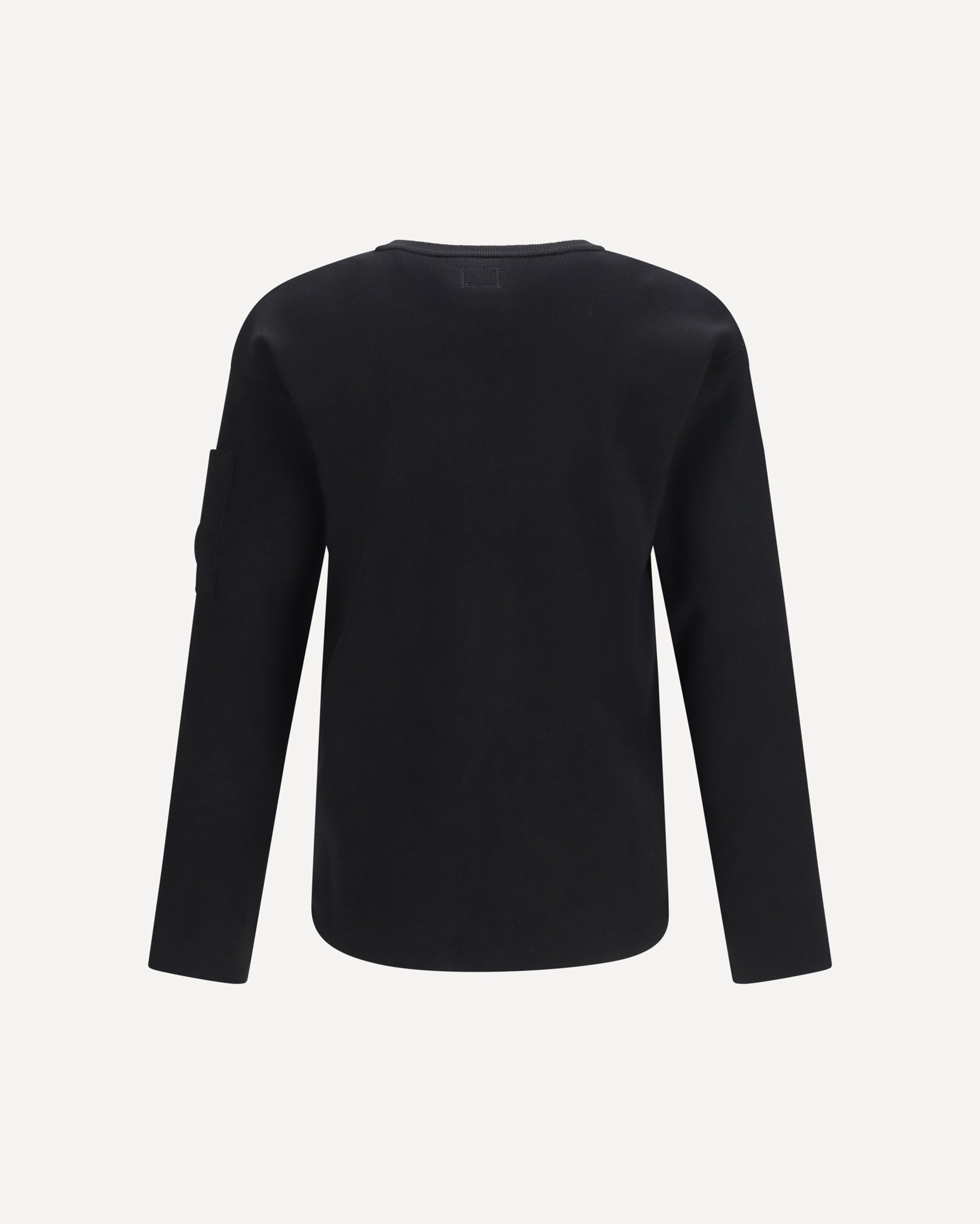 C.P. Company Cotton Sea Island Ribs Crewneck Lens Sweater