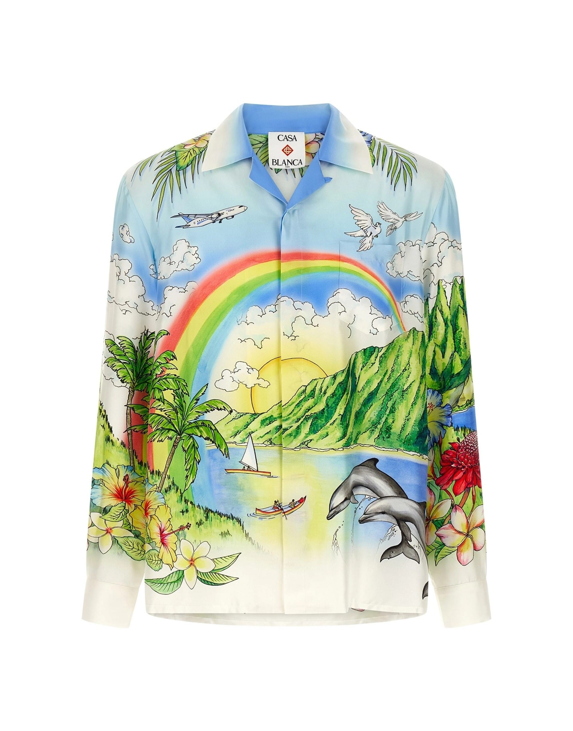 Casablanca Casablanca Aloha Print Silk Shirt