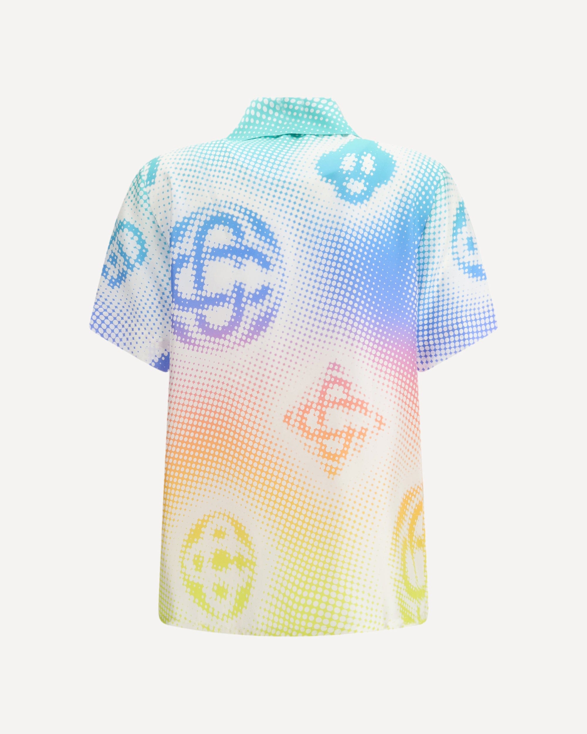 Casablanca Halftone Logo Short-Sleeve Shirt