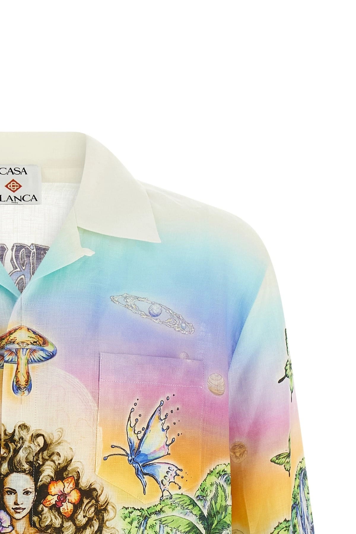 Casablanca Casablanca Innocence Print Linen Shirt