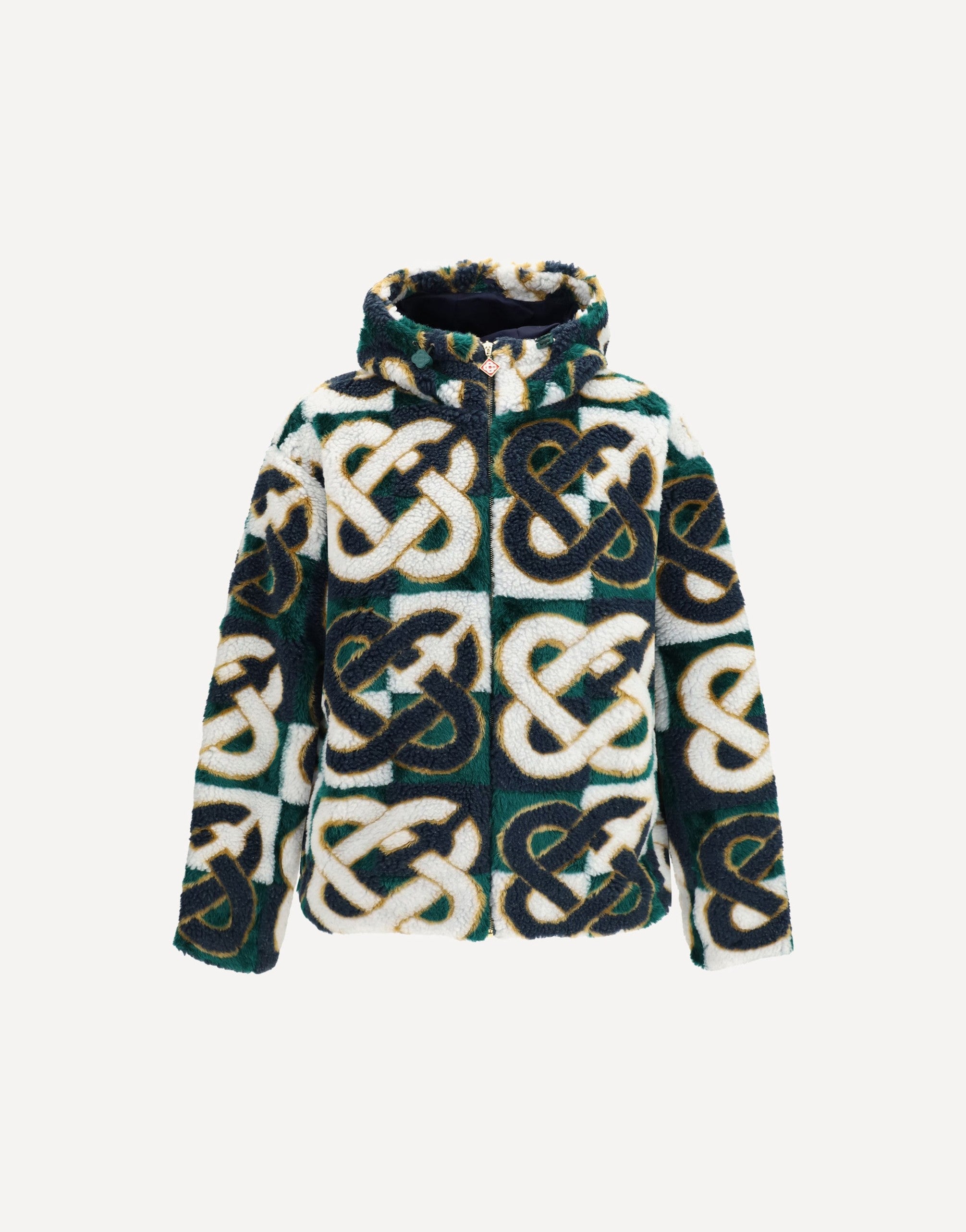 Casablanca Monogram Fleece Hooded Jacket