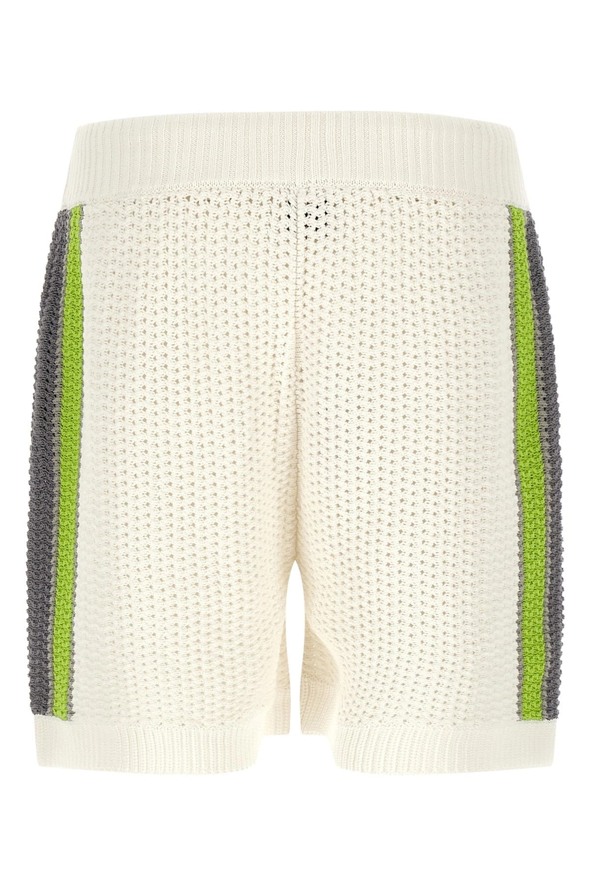 Casablanca Stripe Crochet Bermuda Shorts - alternate view