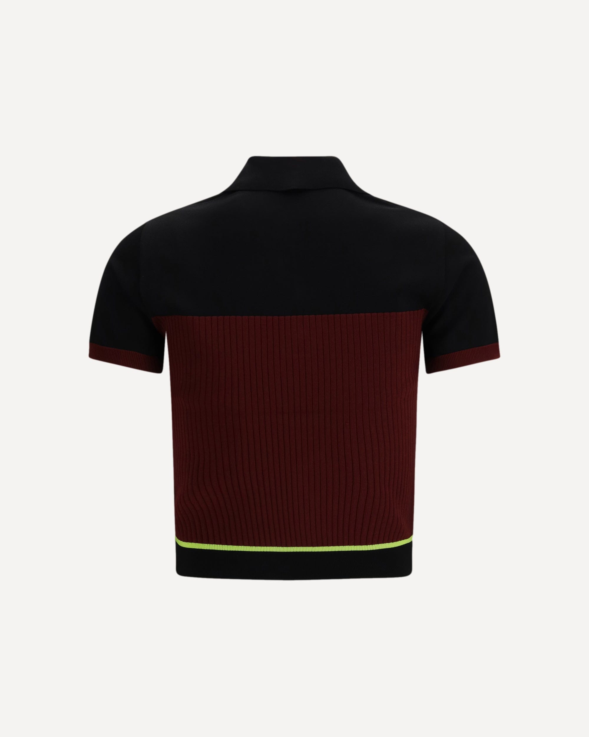 Casablanca Striped Short-Sleeve Polo Shirt