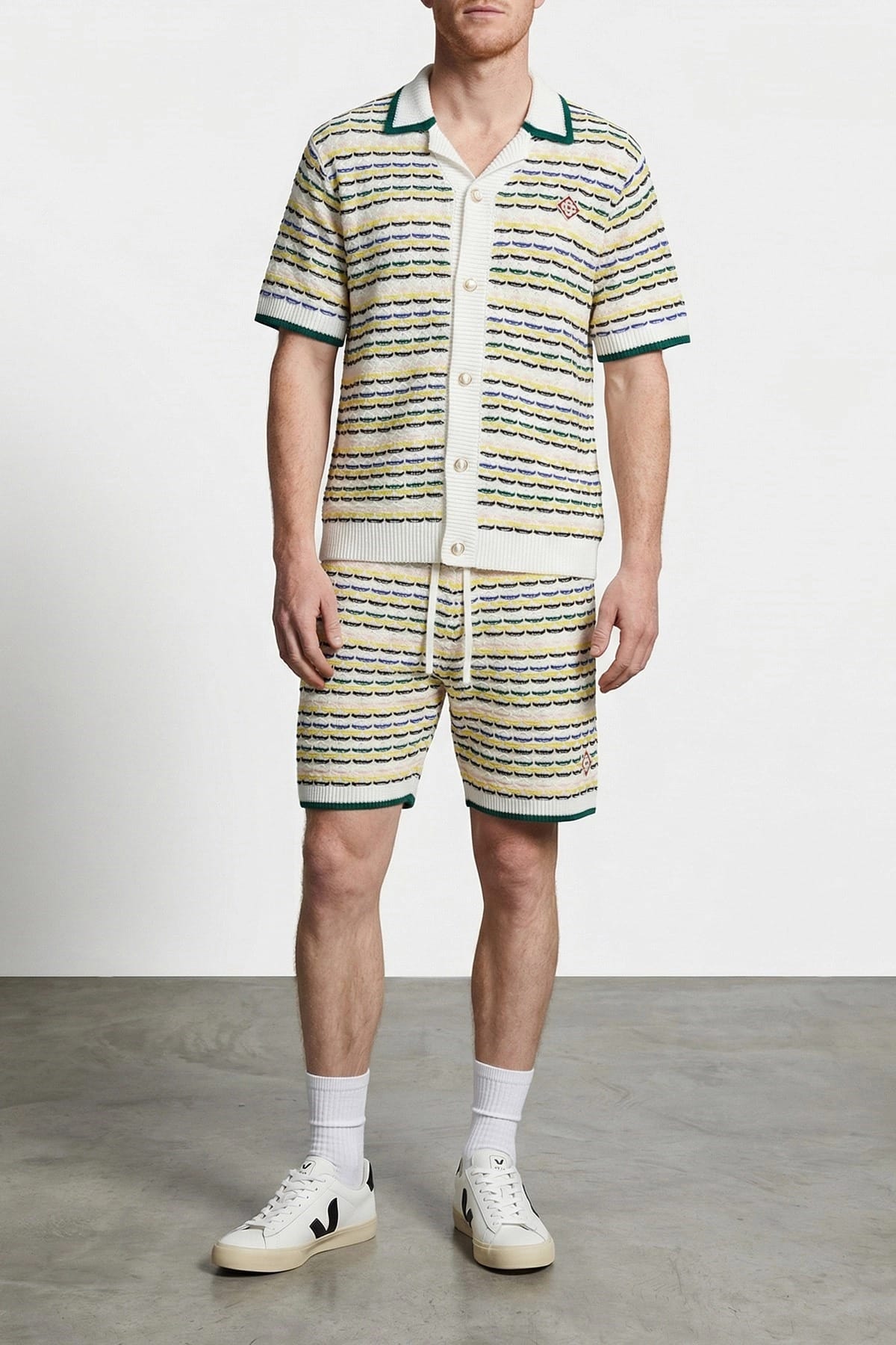 Casablanca Tuck Stitch Bermuda Shorts - alternate view