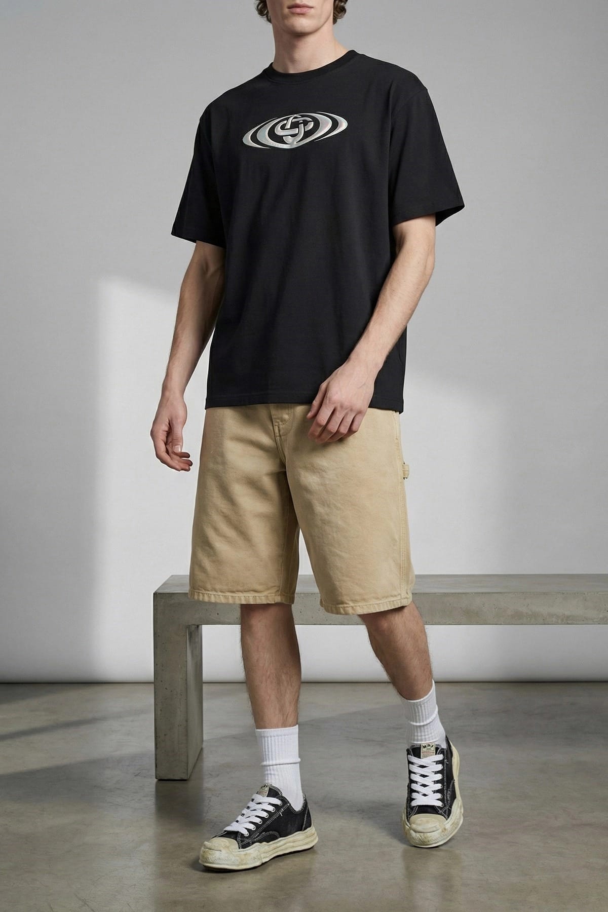 Casablanca T-Shirt mit Verzerrtem Logo - alternate view