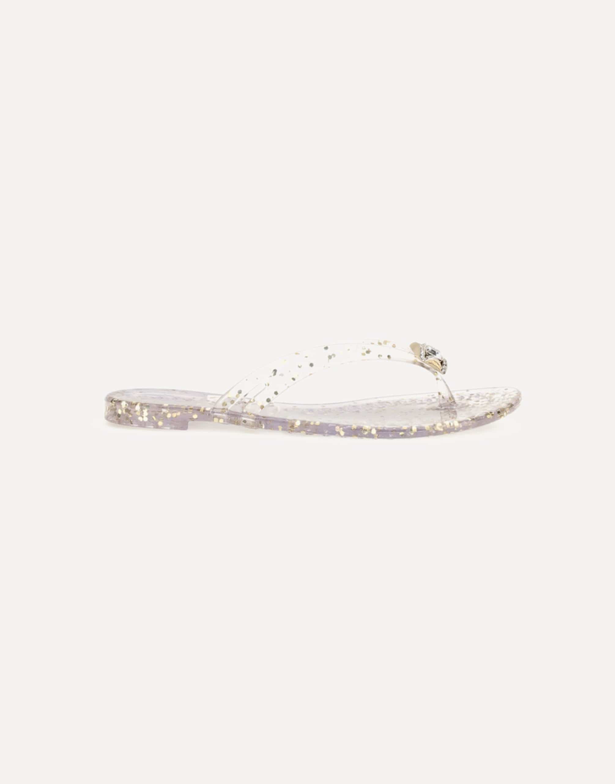 Casadei Glitter Thong Sandals