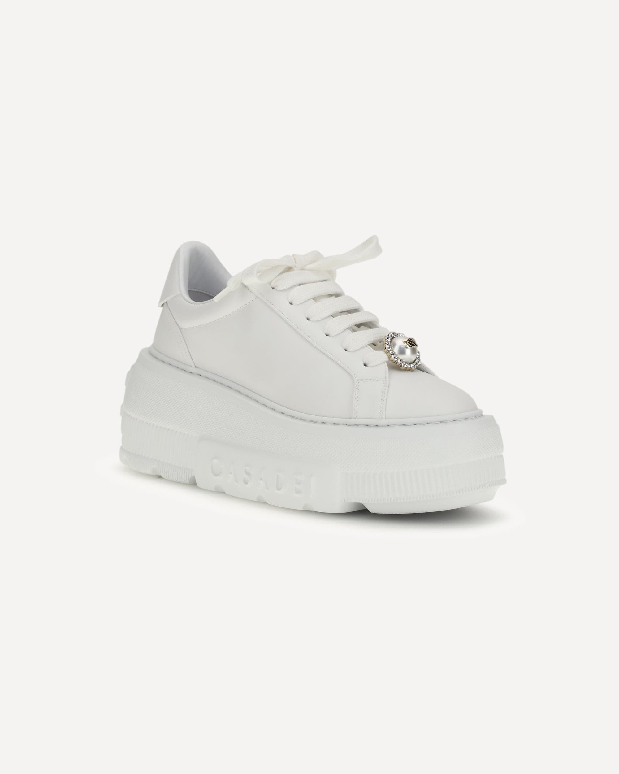 Casadei Nexus Lace-Up Sneakers With Platform Sole - alternate view