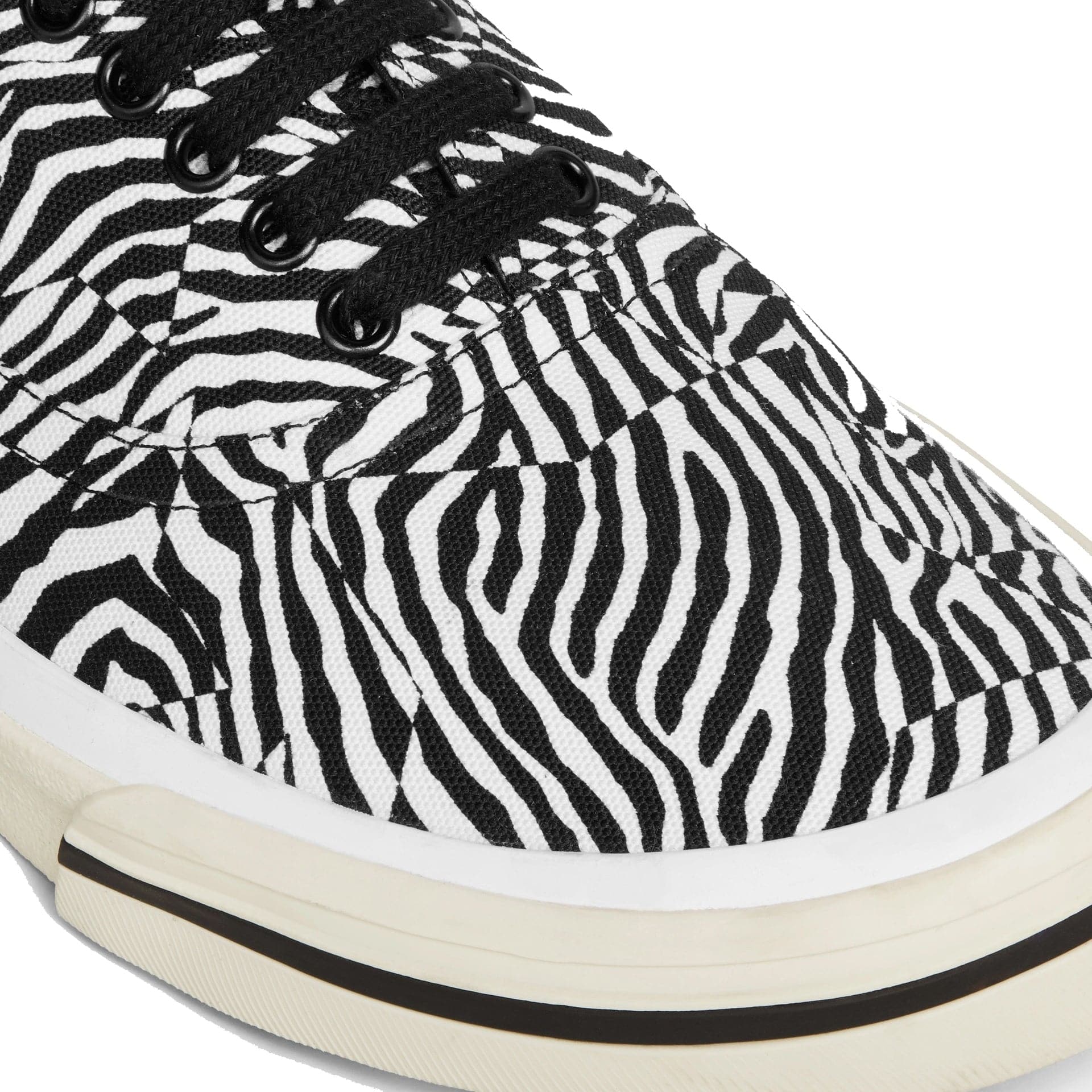 Celine Elliot Canvas Sneakers Zebra Print