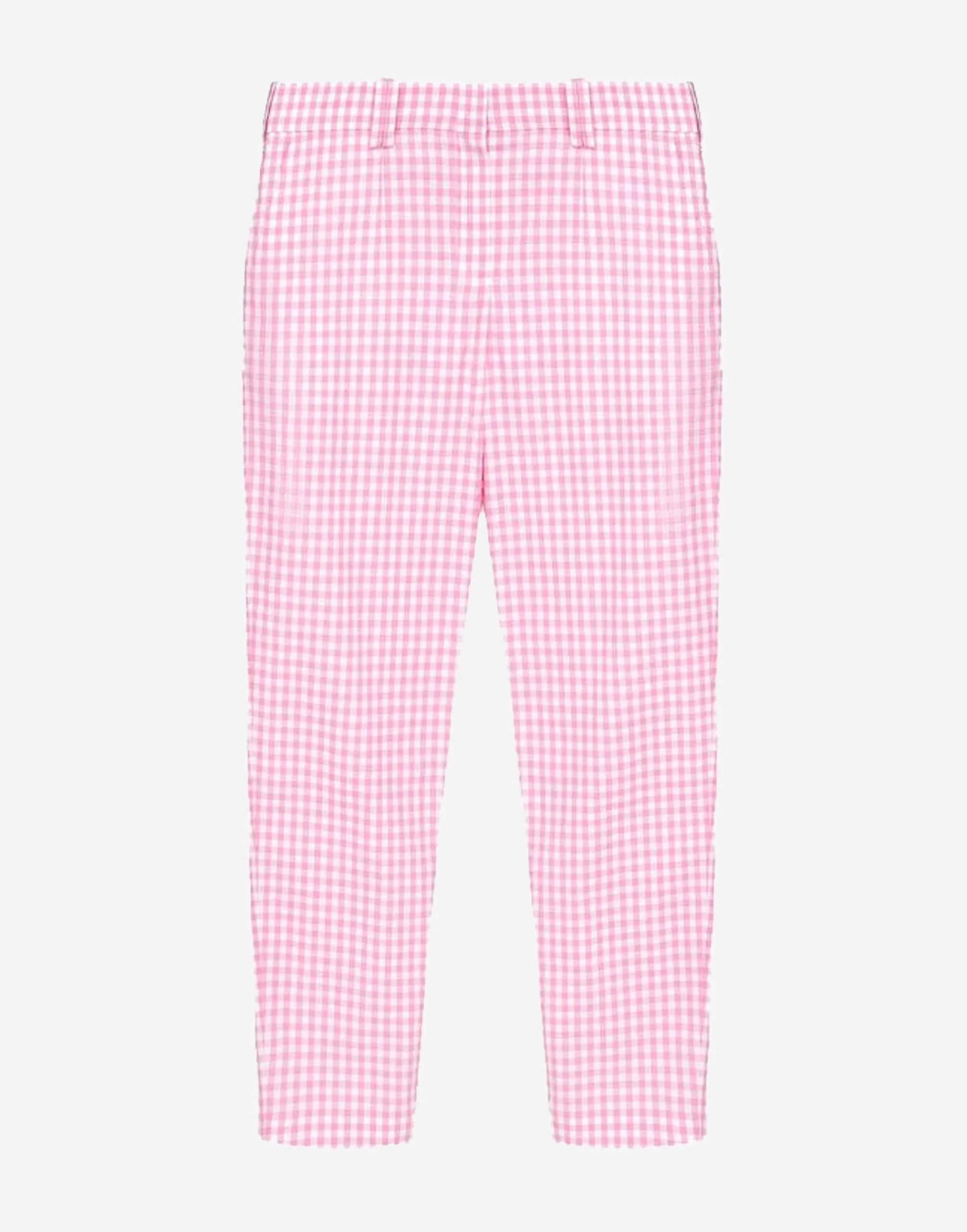 Balmain Check Print Pants