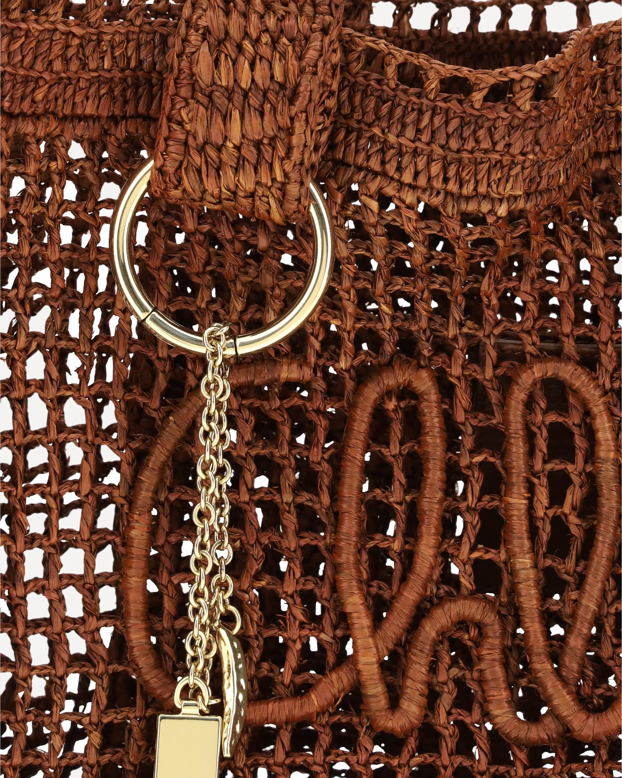 Chloé East-West Summer Banana Raffia Tote Bag