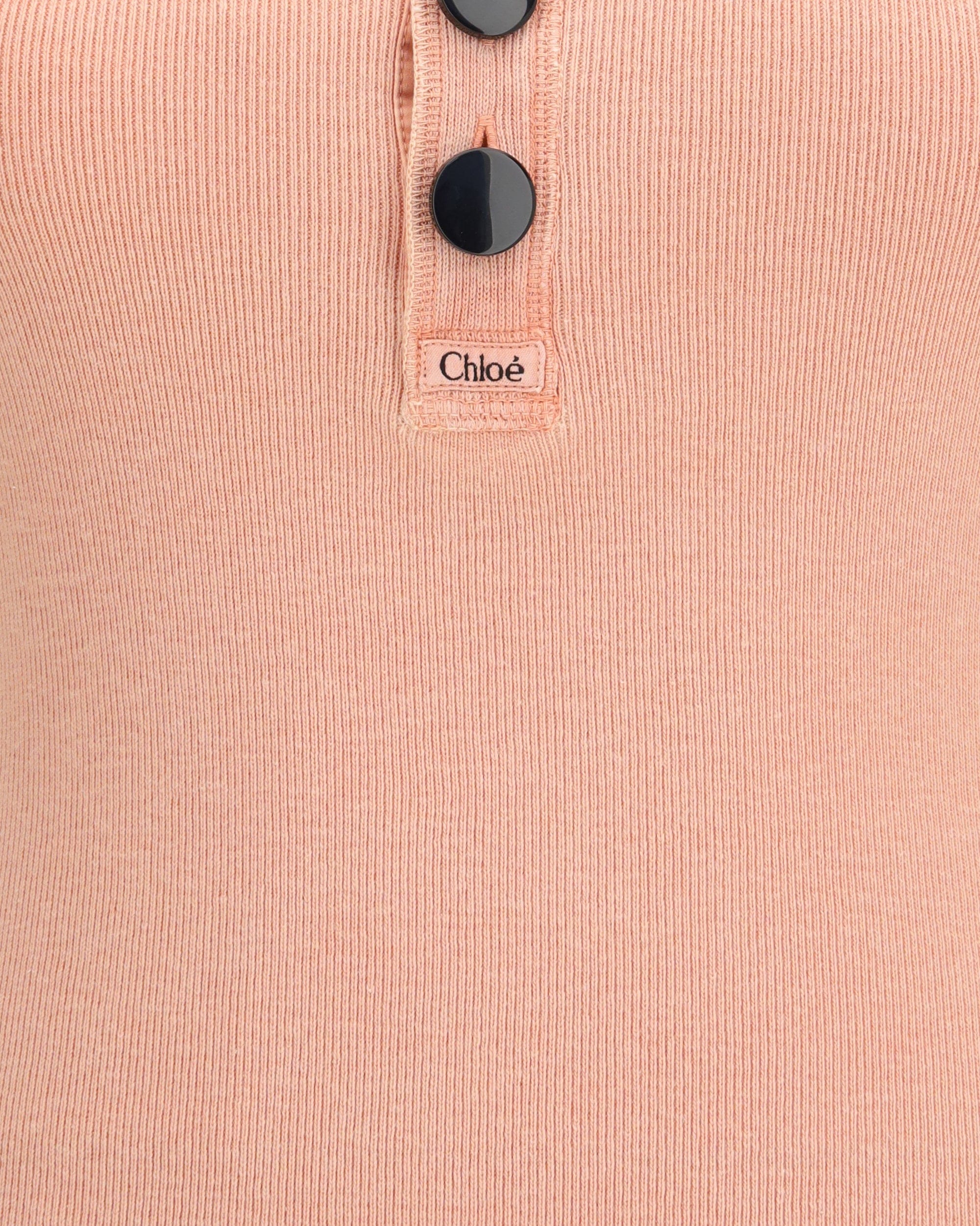 Chloé Fitted Henley Tank Top