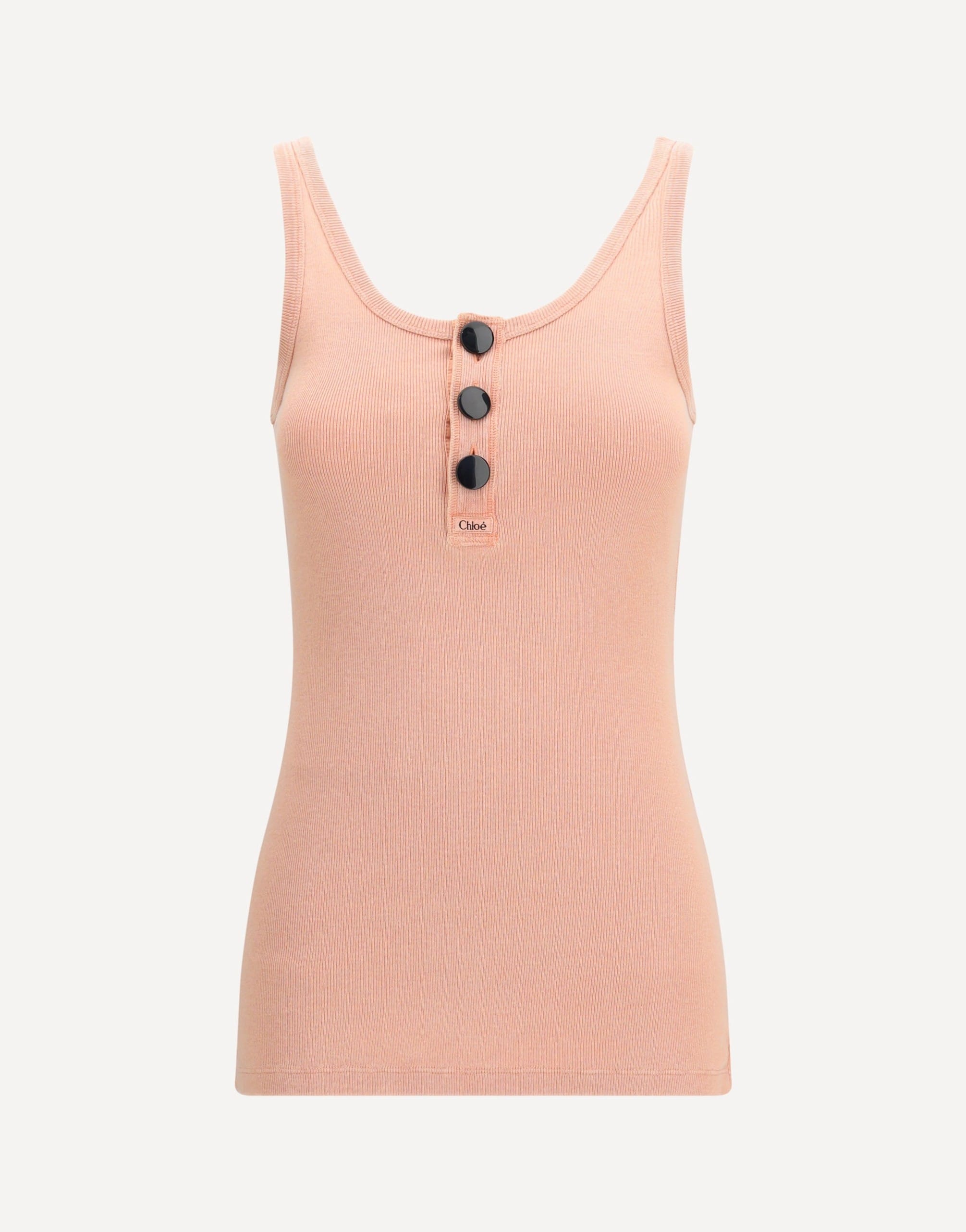 Chloé Fitted Henley Tank Top