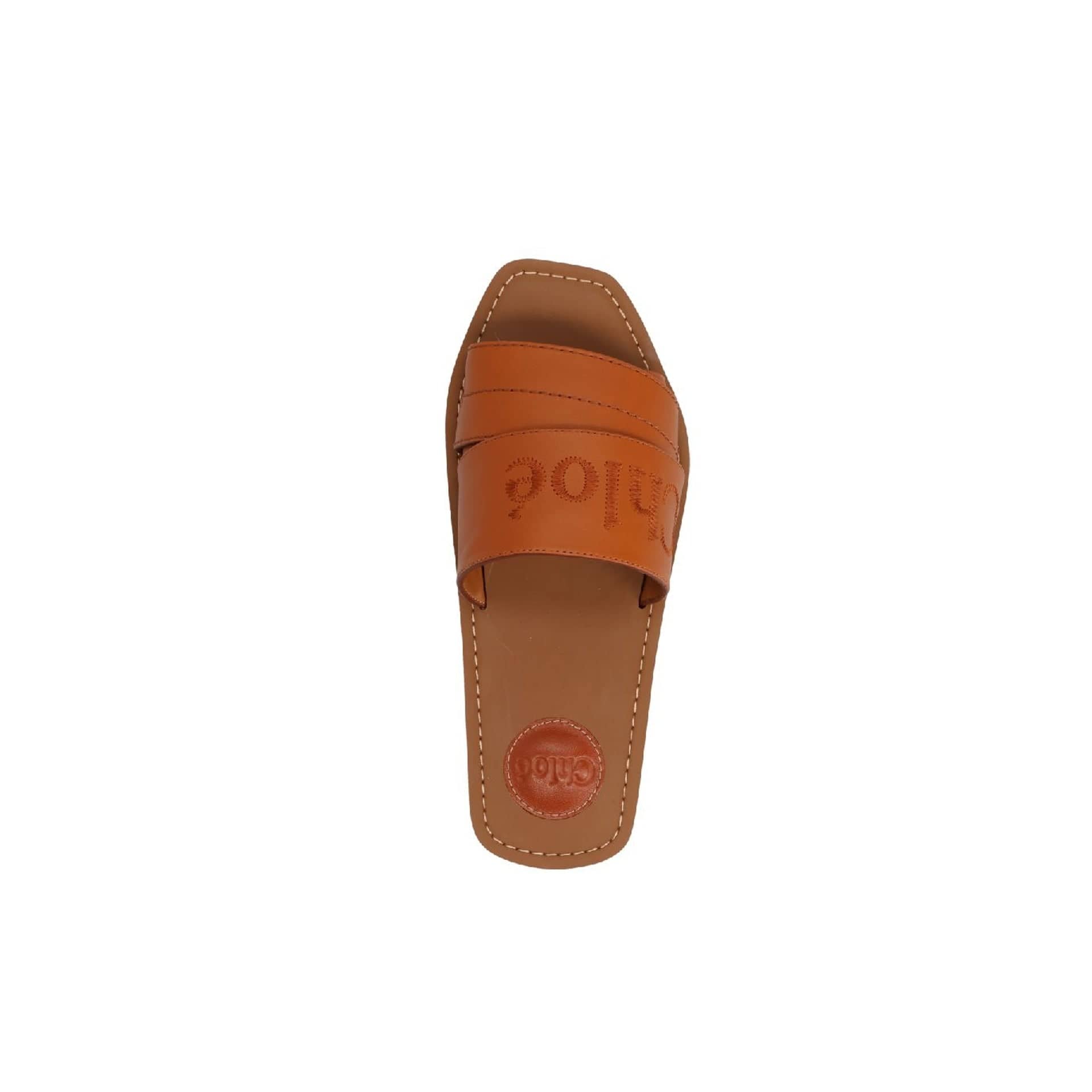 Chloé Logo Woody Flat Sandals