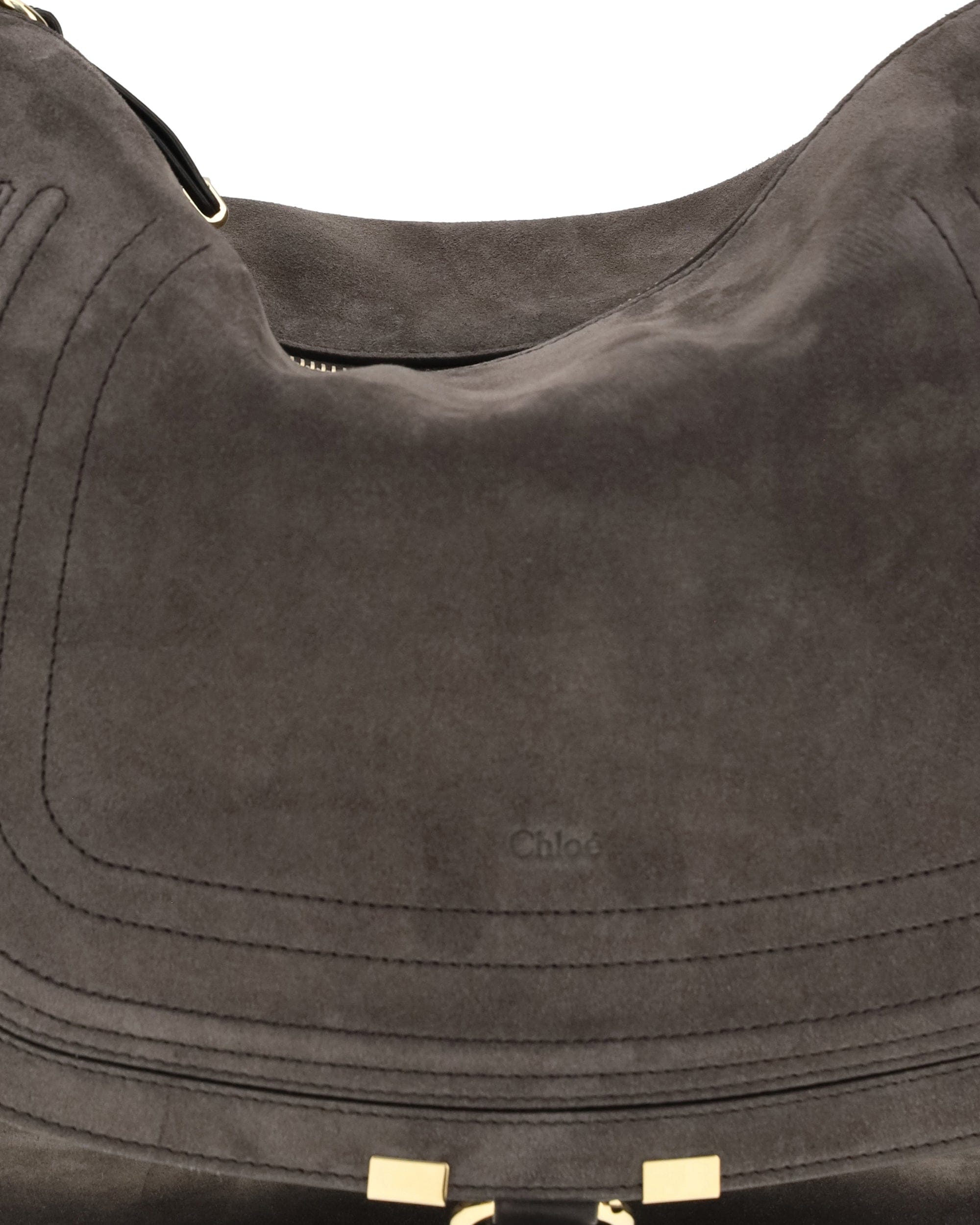 Chloé Marcie Suede Leather Shoulder Bag