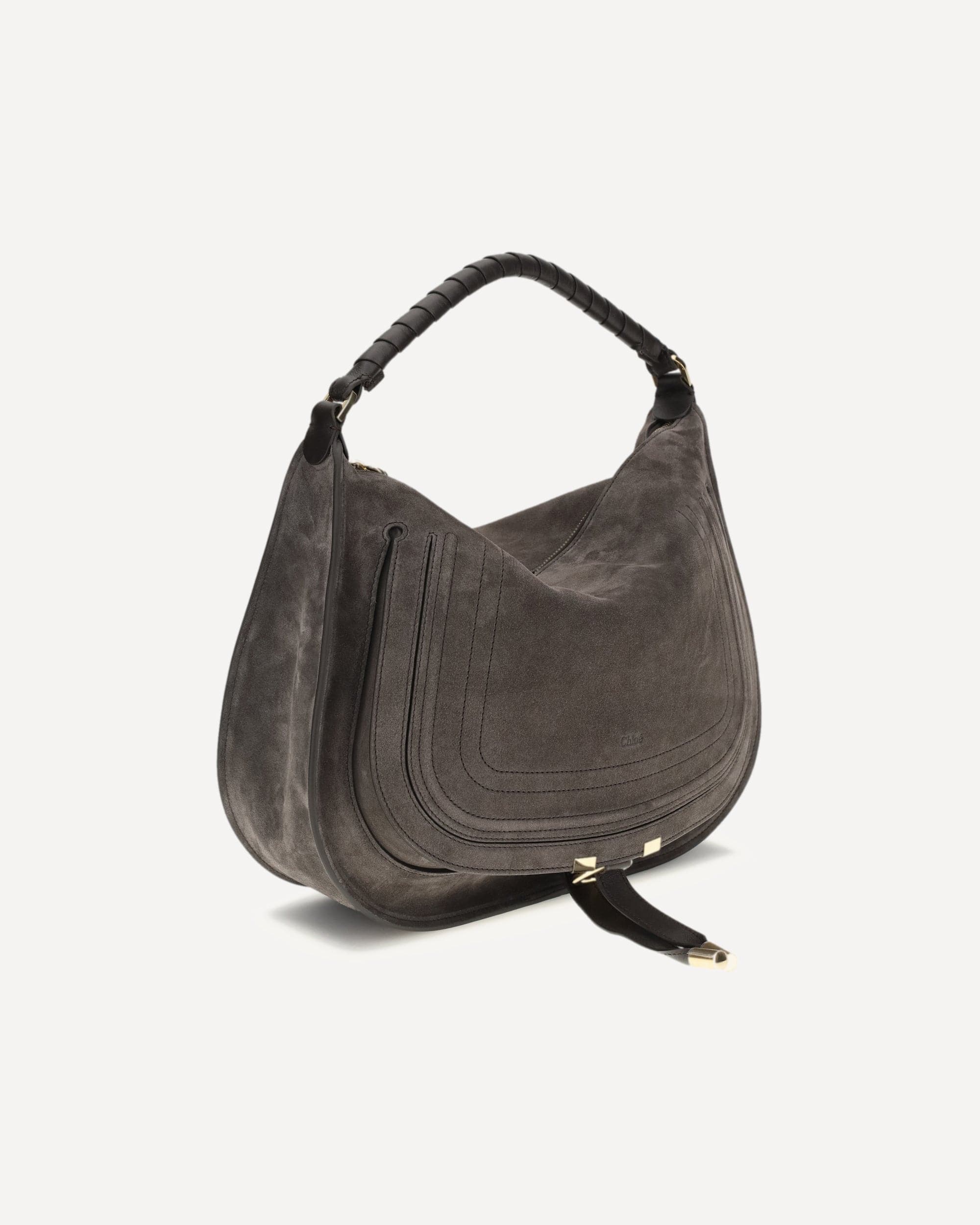 Chloé Marcie Suede Leather Shoulder Bag