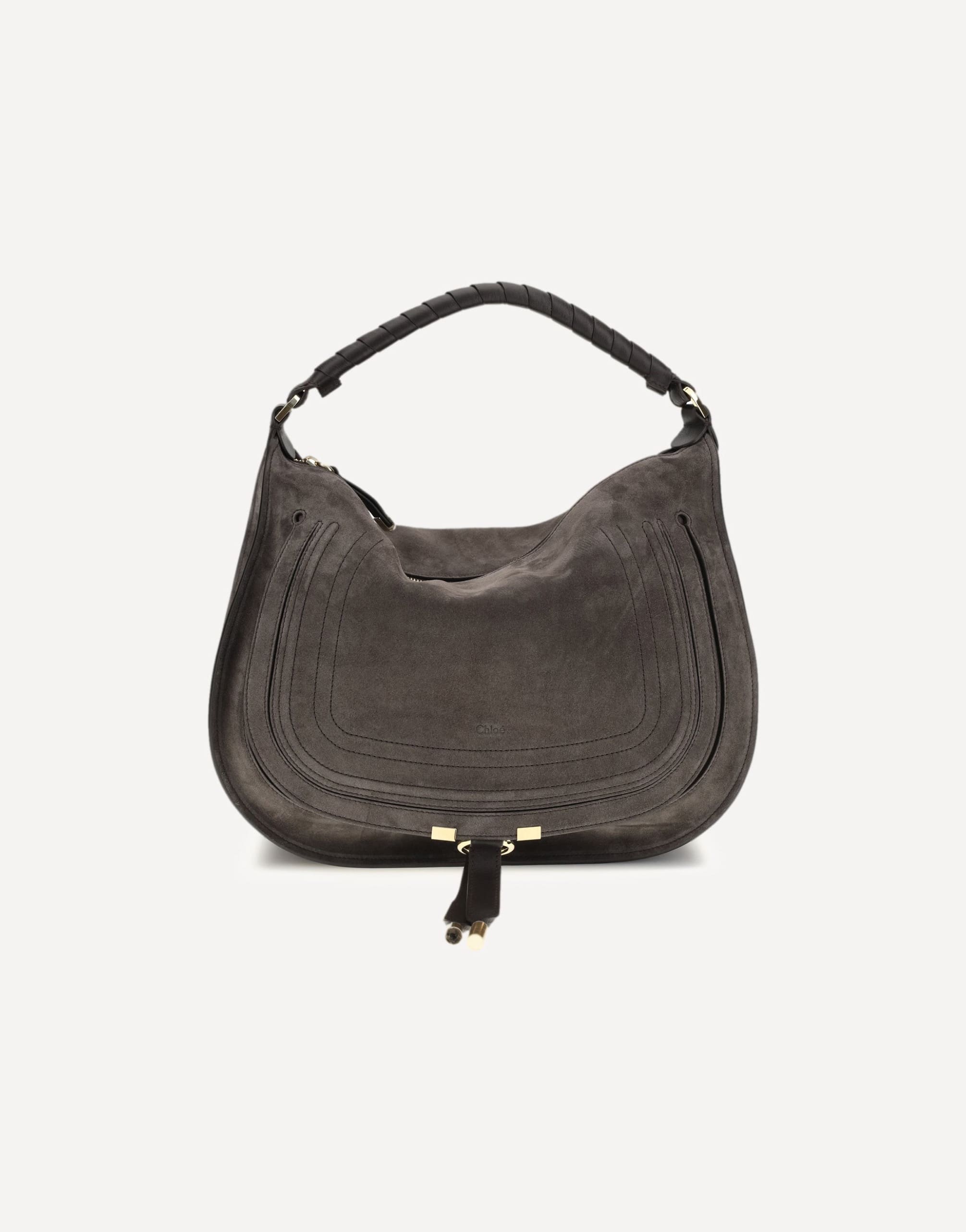 Chloé Marcie Suede Leather Shoulder Bag