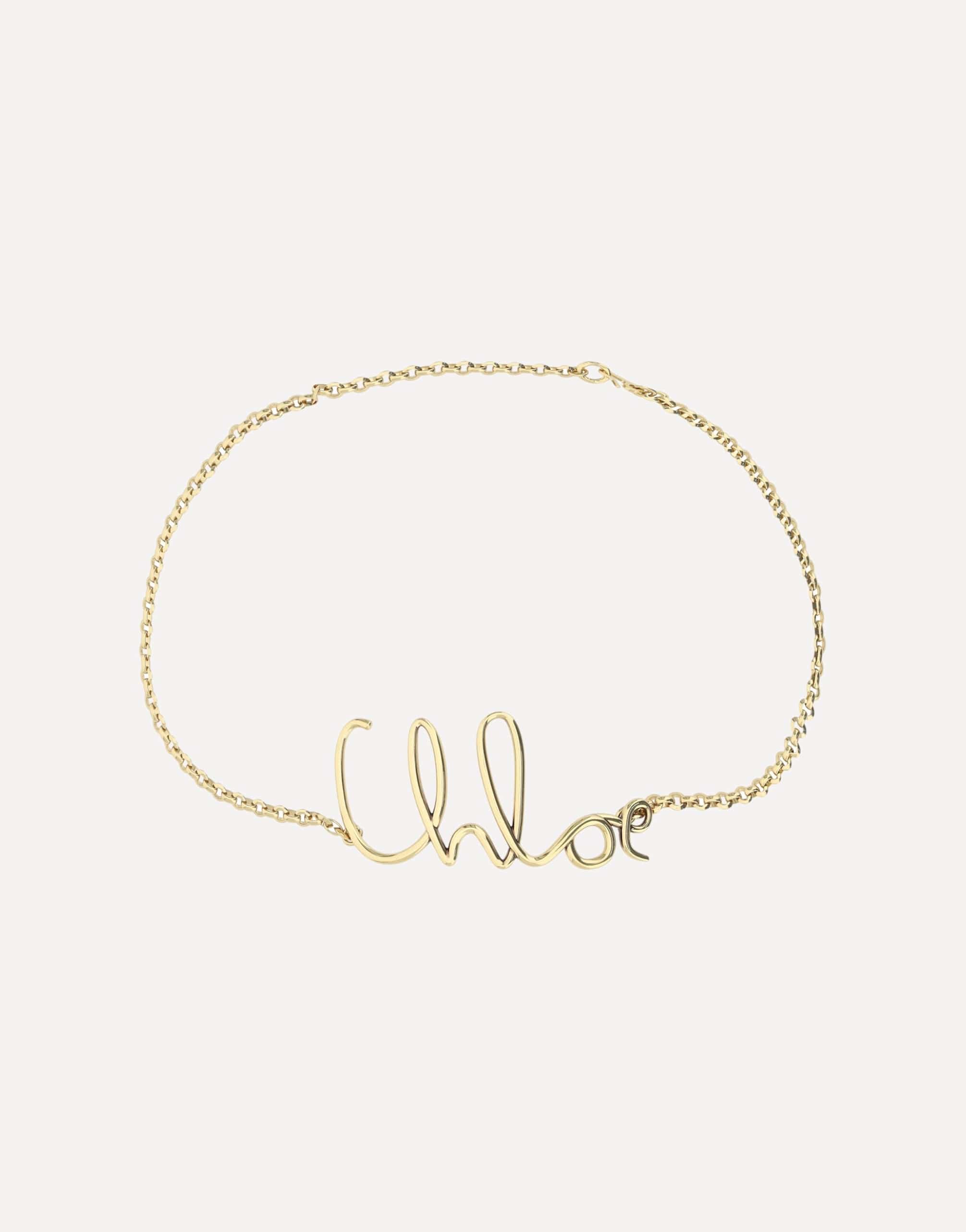 Chloé Metal Chain Belt With Monogram Detail