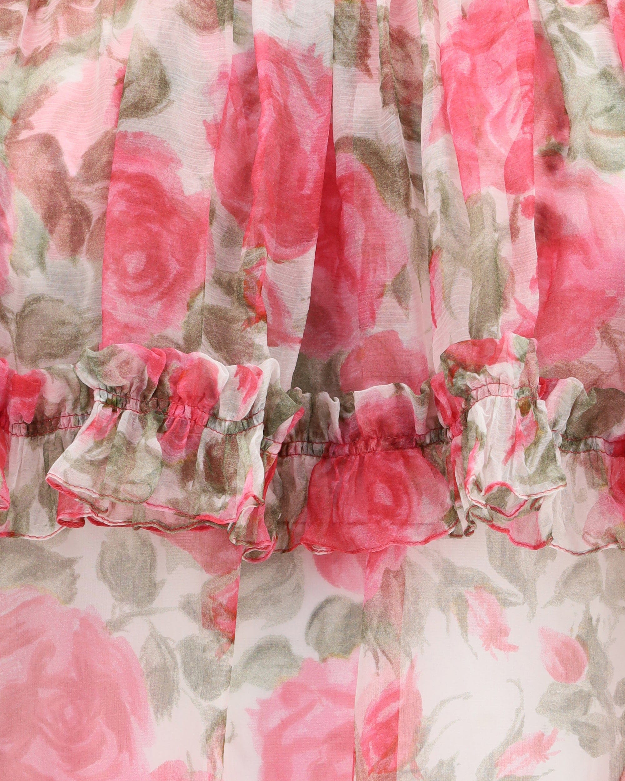 Chloé Off-Shoulder Floral Silk Top