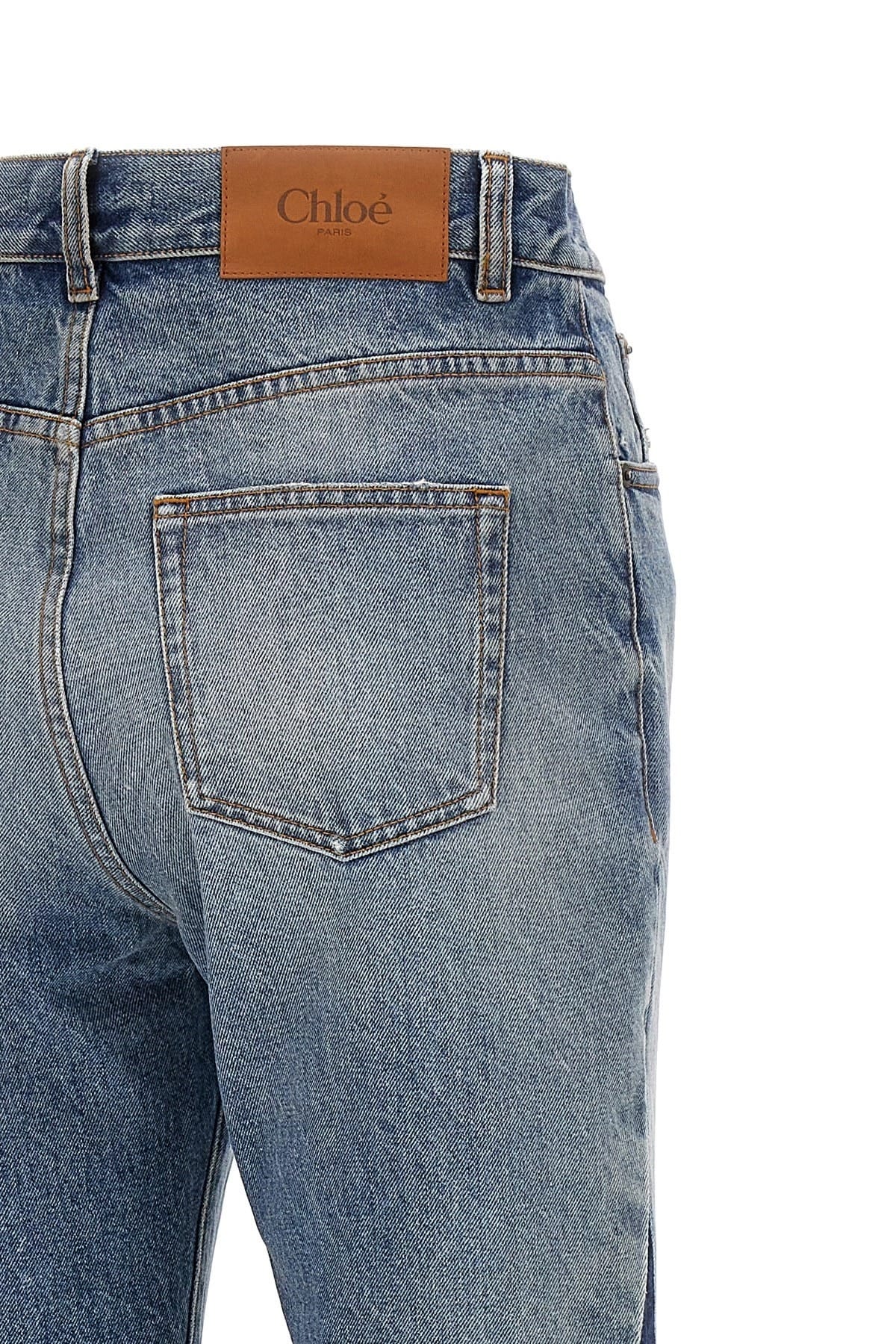 Chloé Chloé Patchwork Flared Jeans