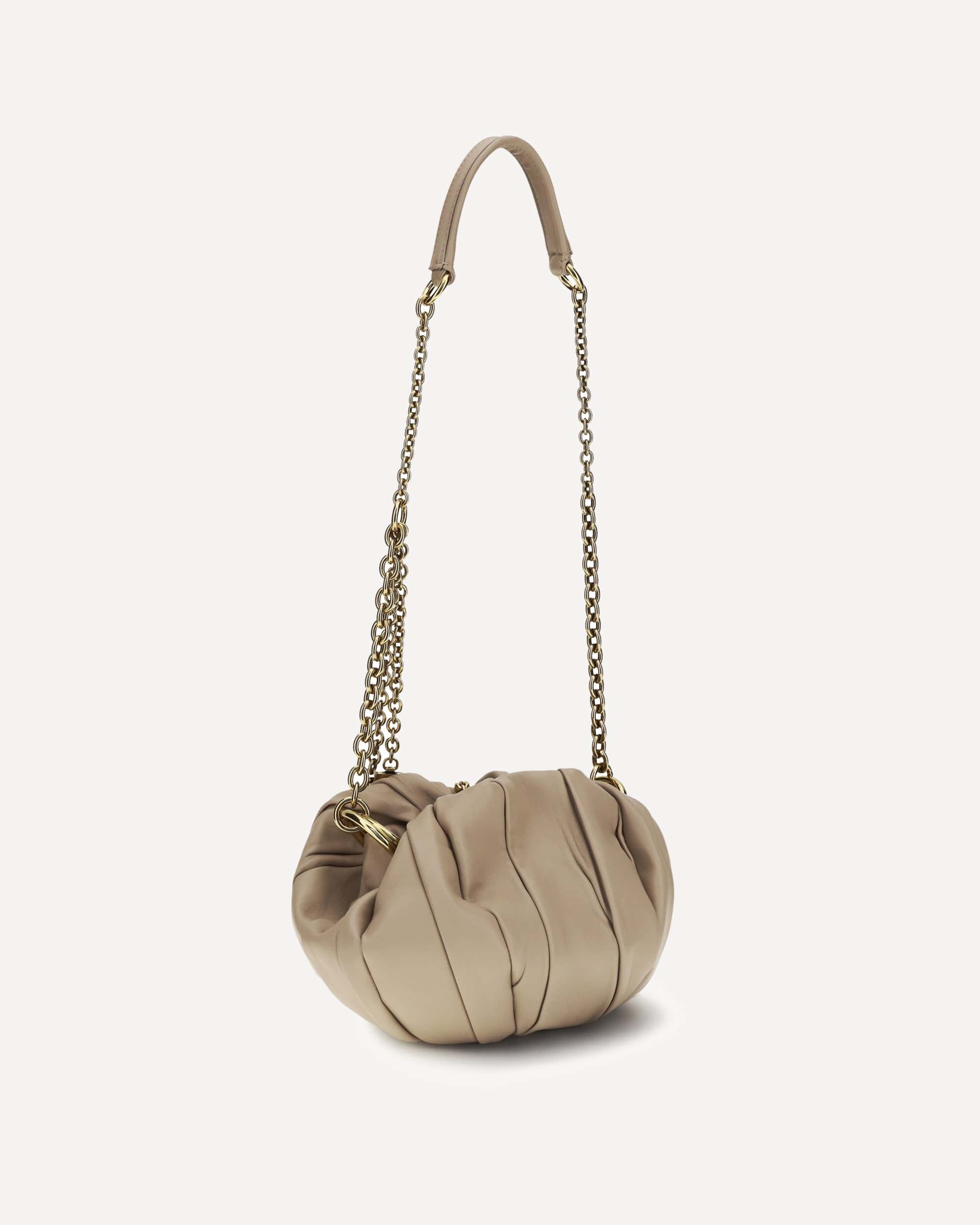 Chloé Plissé Pleated Leather Shoulder Bag