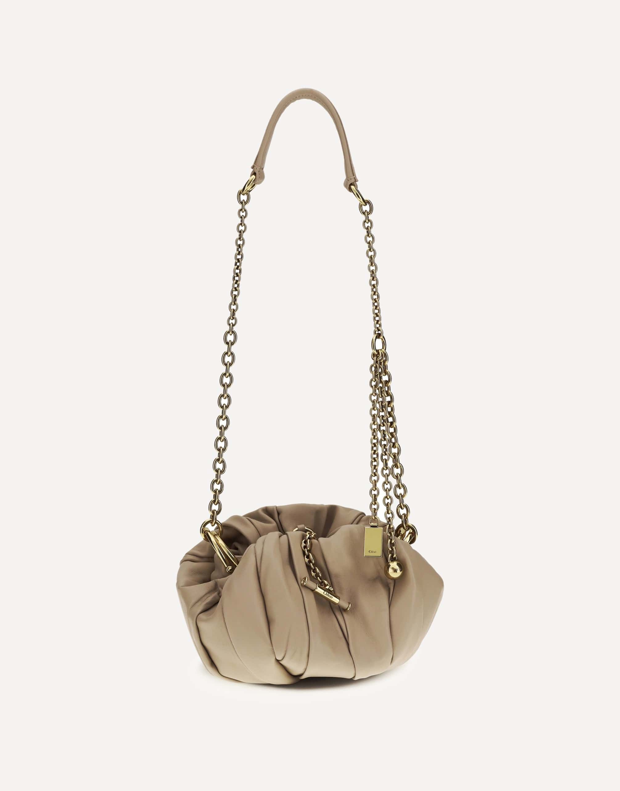 Chloé Plissé Pleated Leather Shoulder Bag