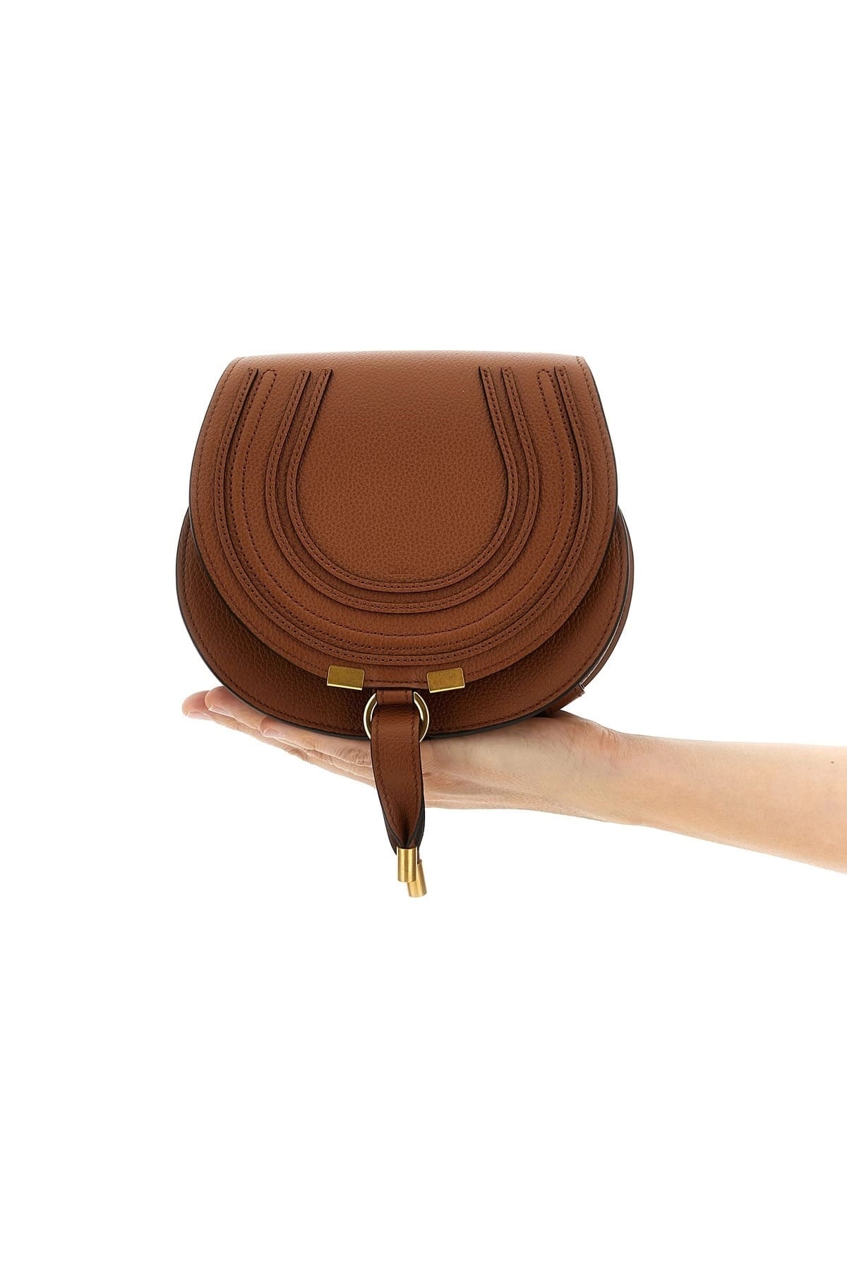 Chloé Marcie kleine crossbodytas met zadelvorm - alternate view