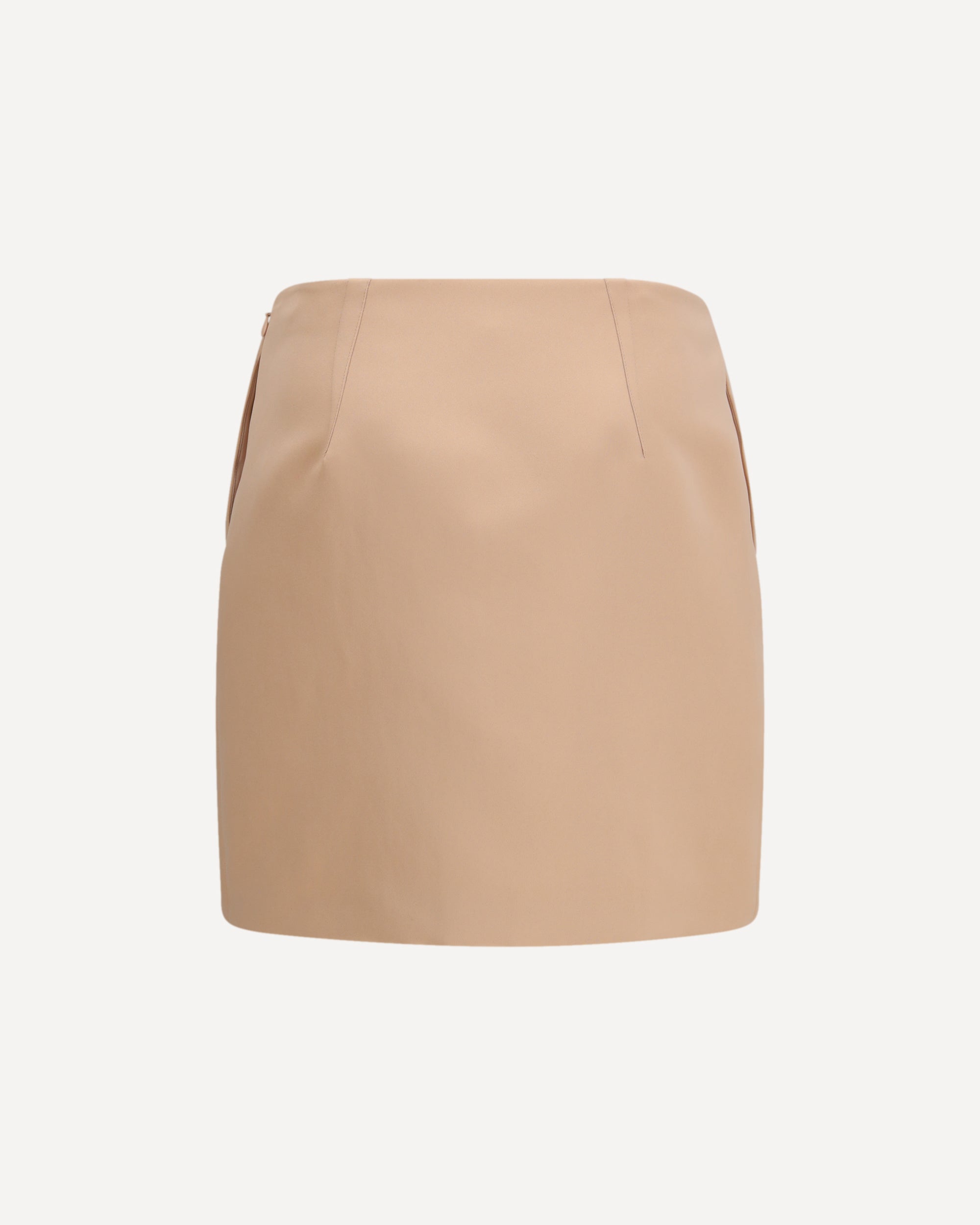 Chloé Satin Mini Skirt With Side Zip