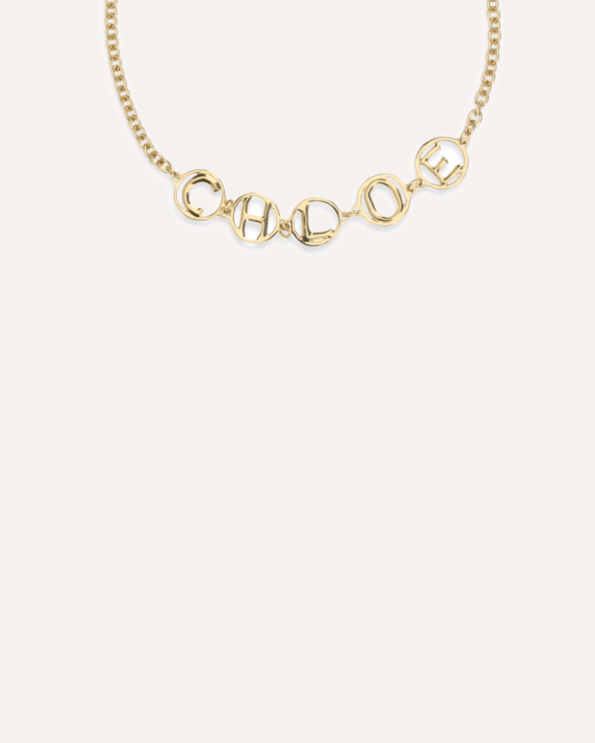 Chloé Script Choker Necklace