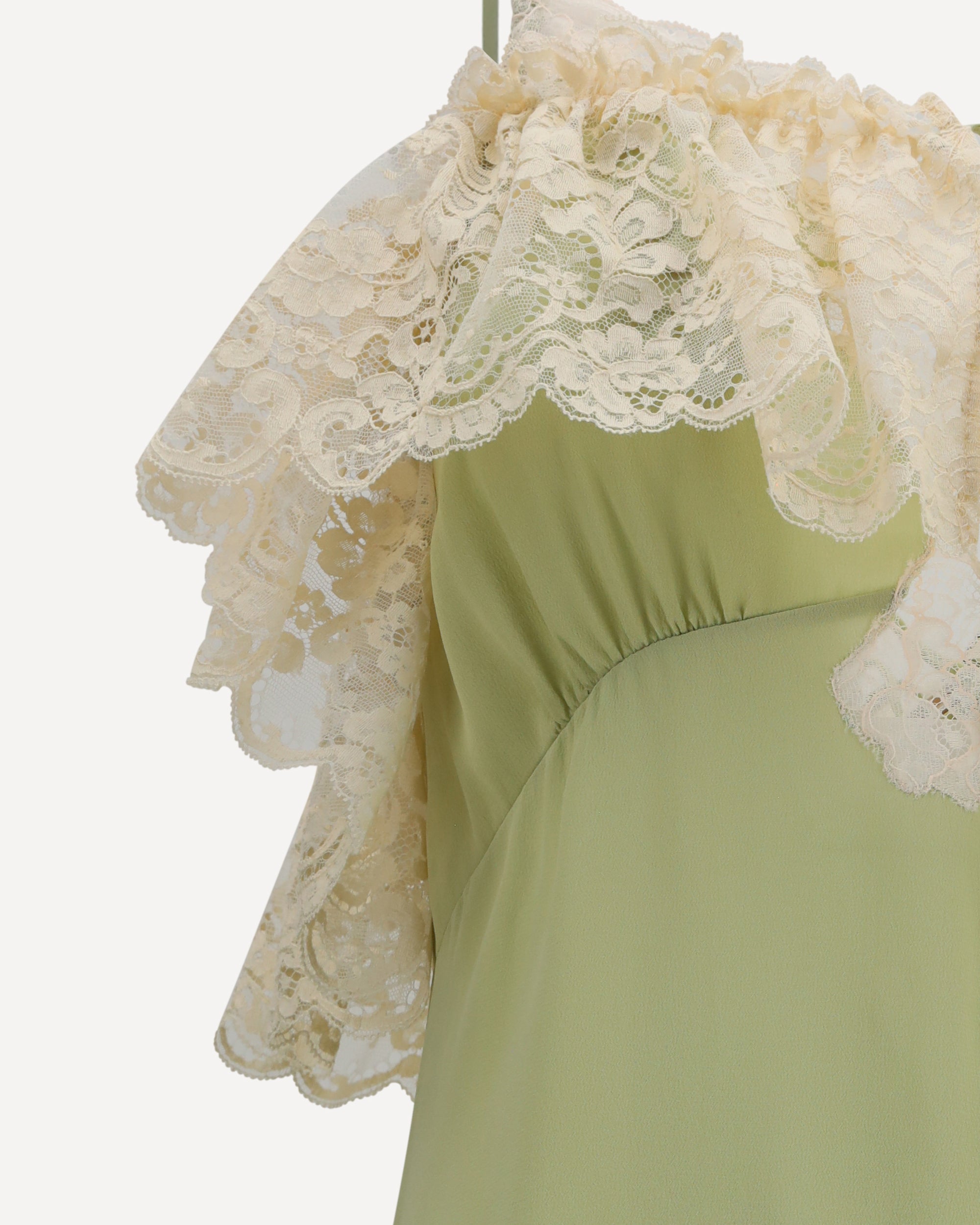 Chloé Silk Dress With Lace Details