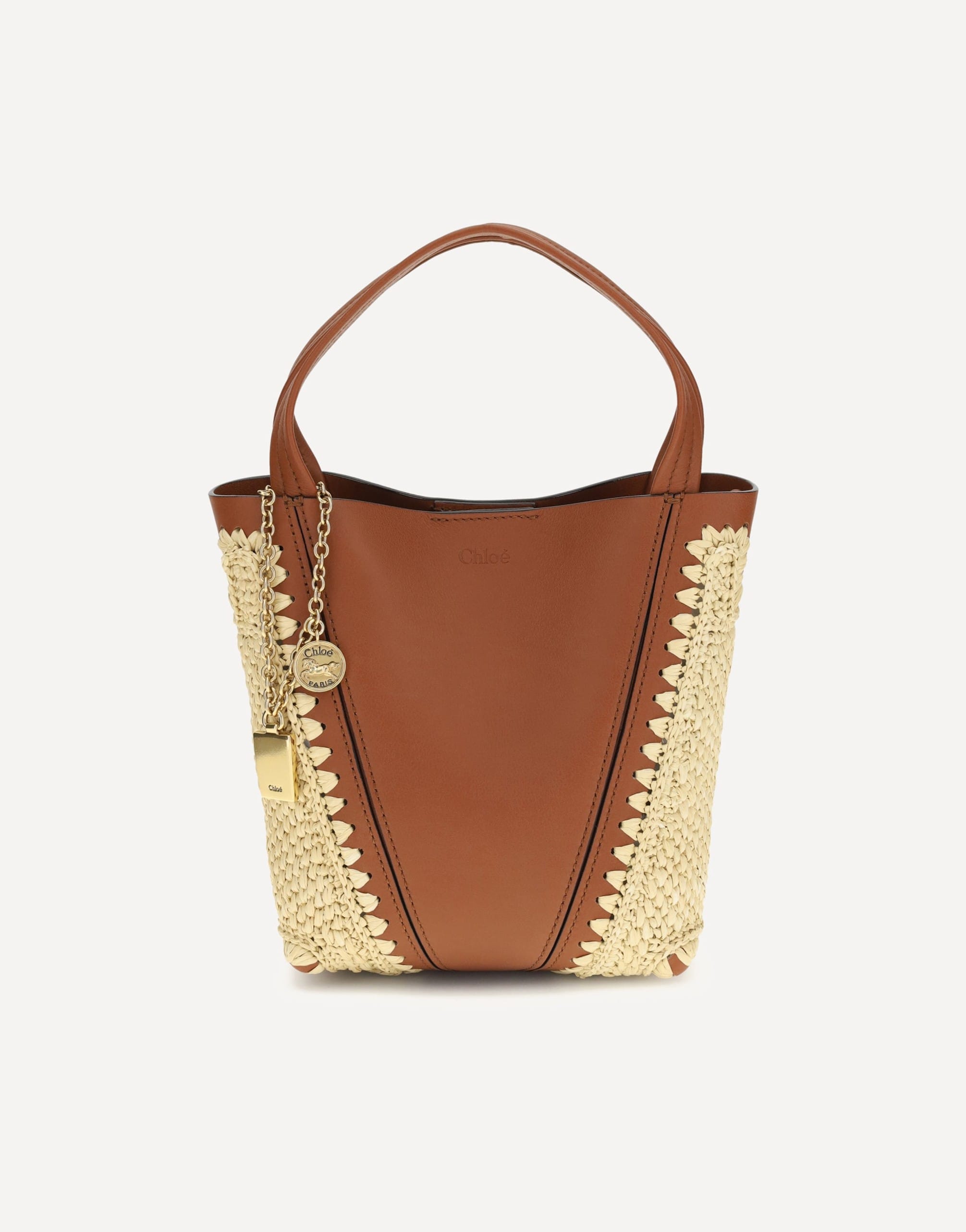 Chloé Spin Raffia Bucket Bag