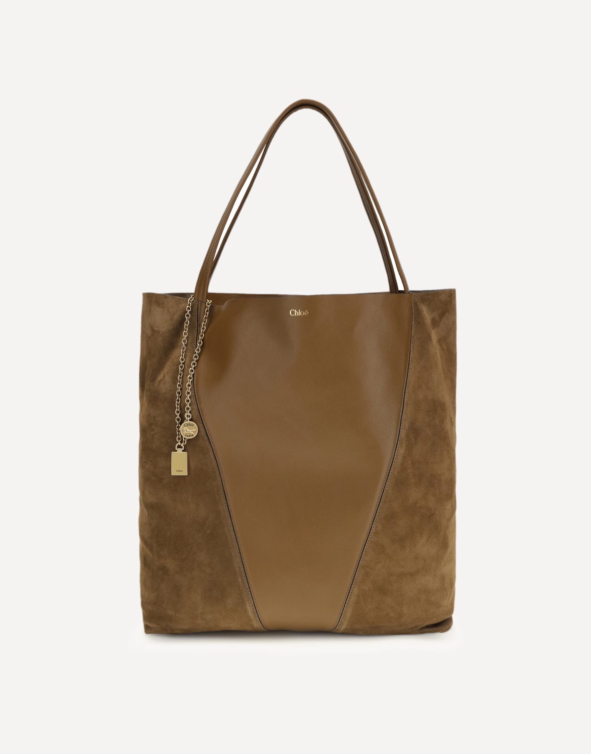 Chloé Spin Tote Bag Grenadine Leather And Suede