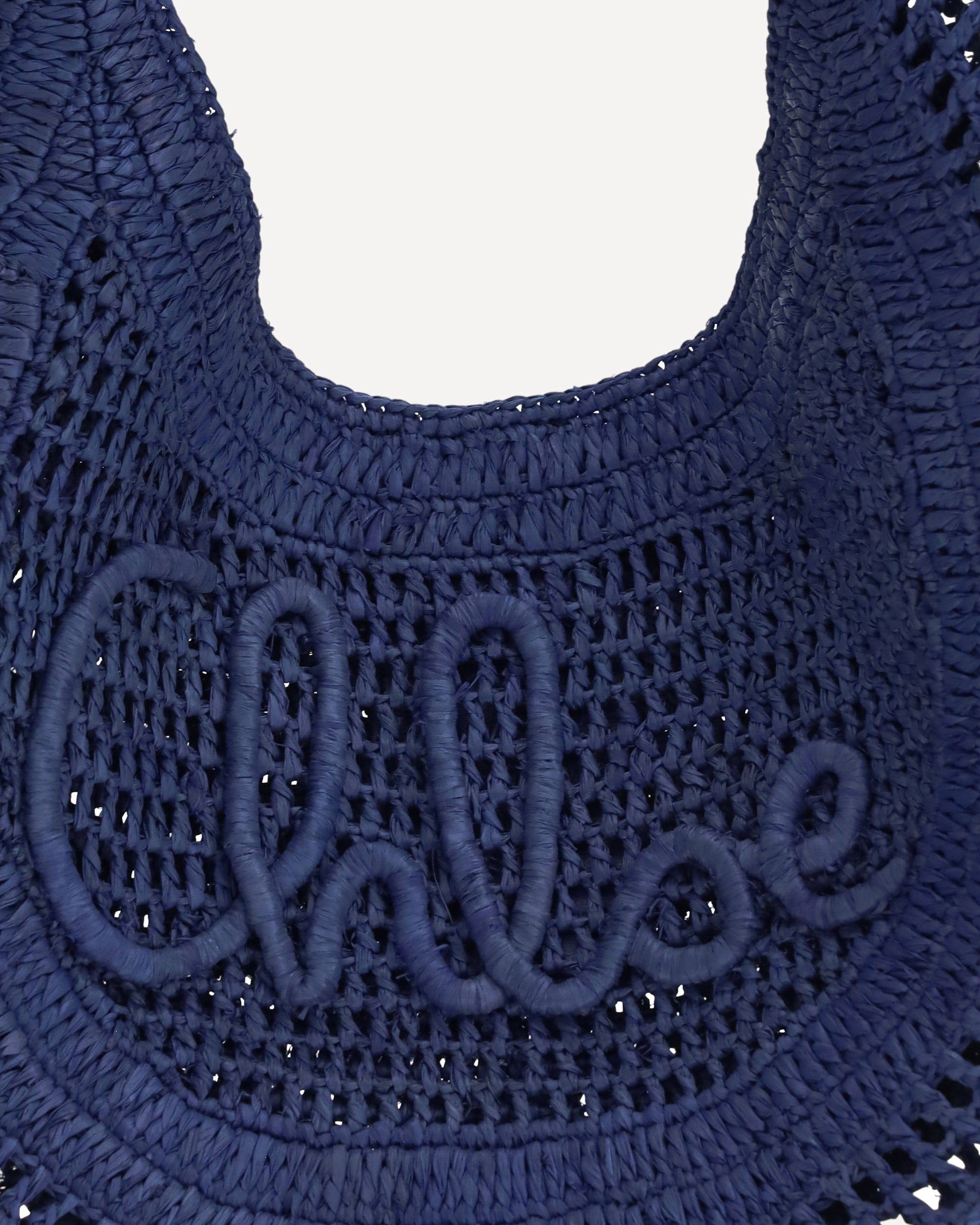 Chloé Summer Banana Raffia Shoulder Bag