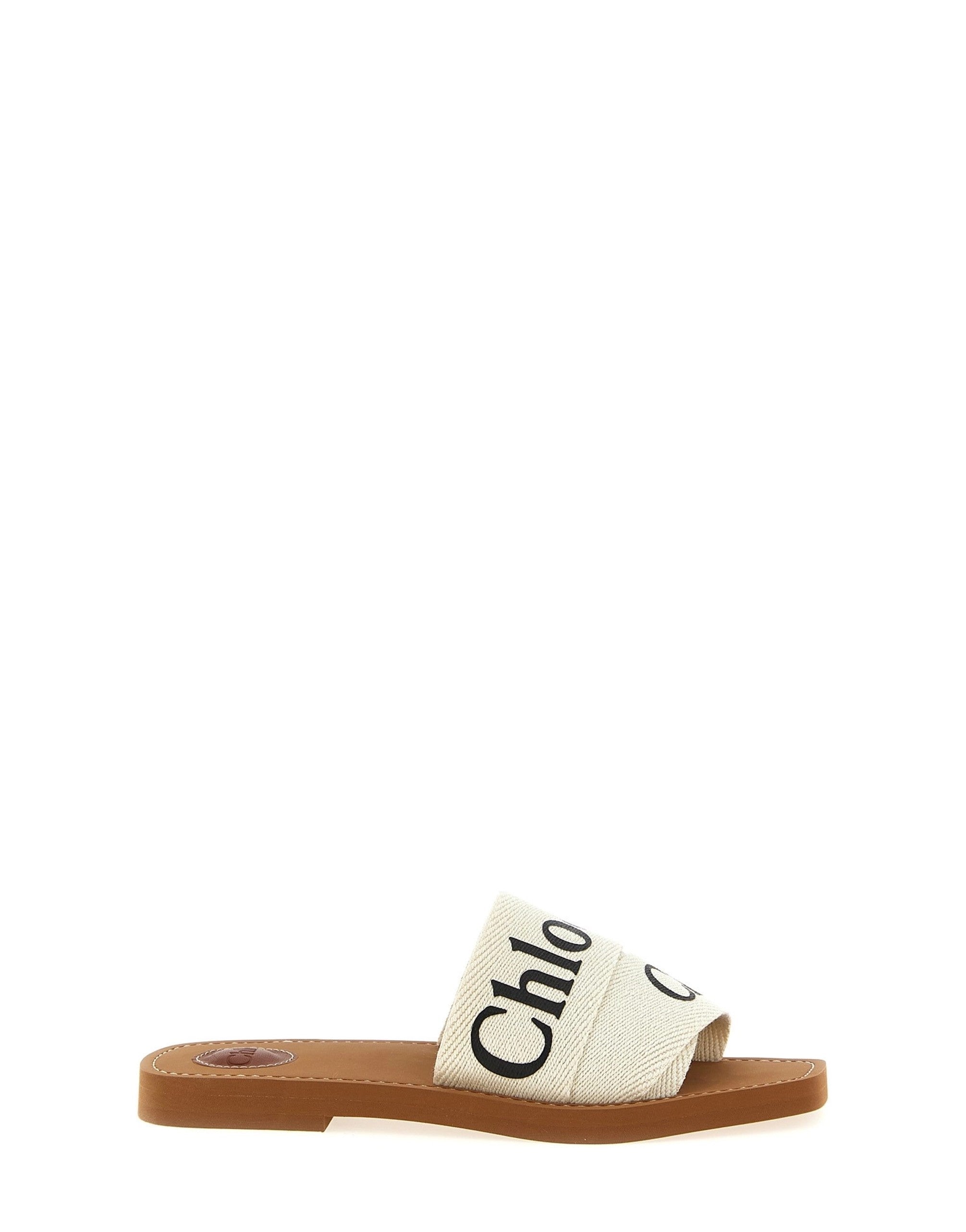 Chloé Woody Canvas Sandals