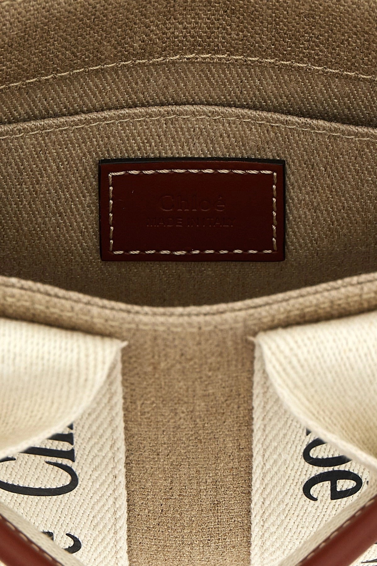 Chloé Woody Mini Canvas Handbag