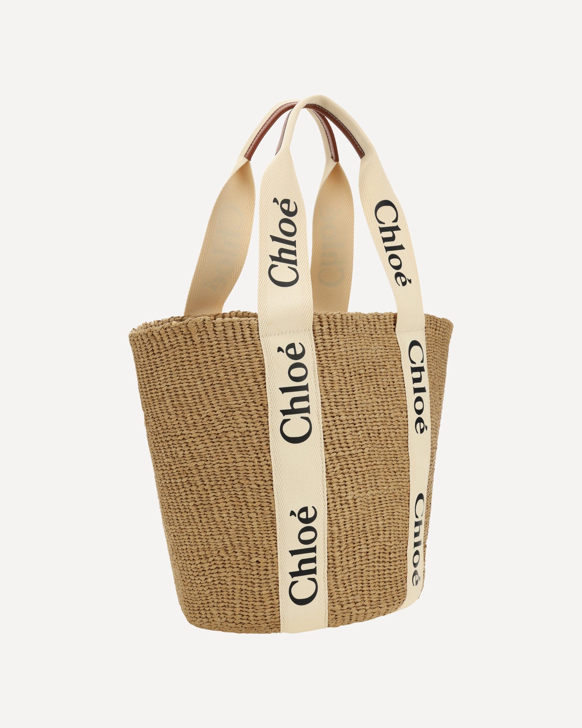 Chloé Woody Raffia Tote Bag