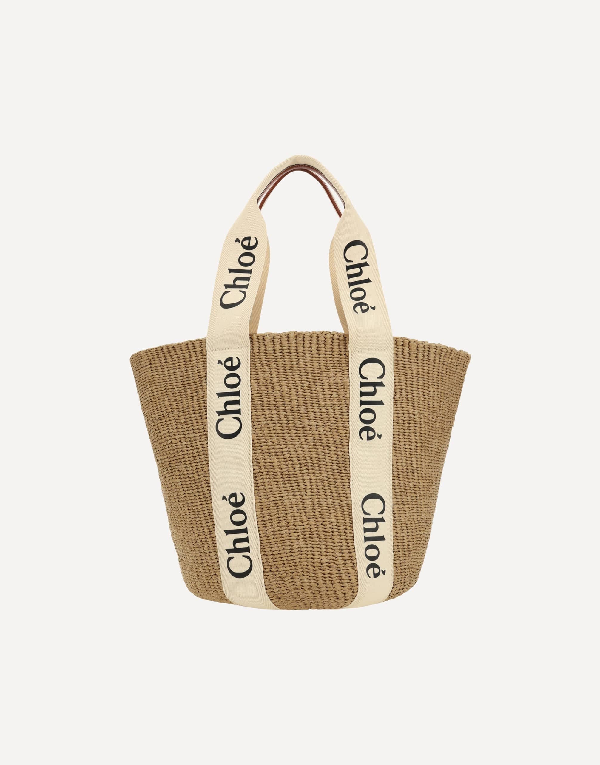 Chloé Woody Raffia Tote Bag