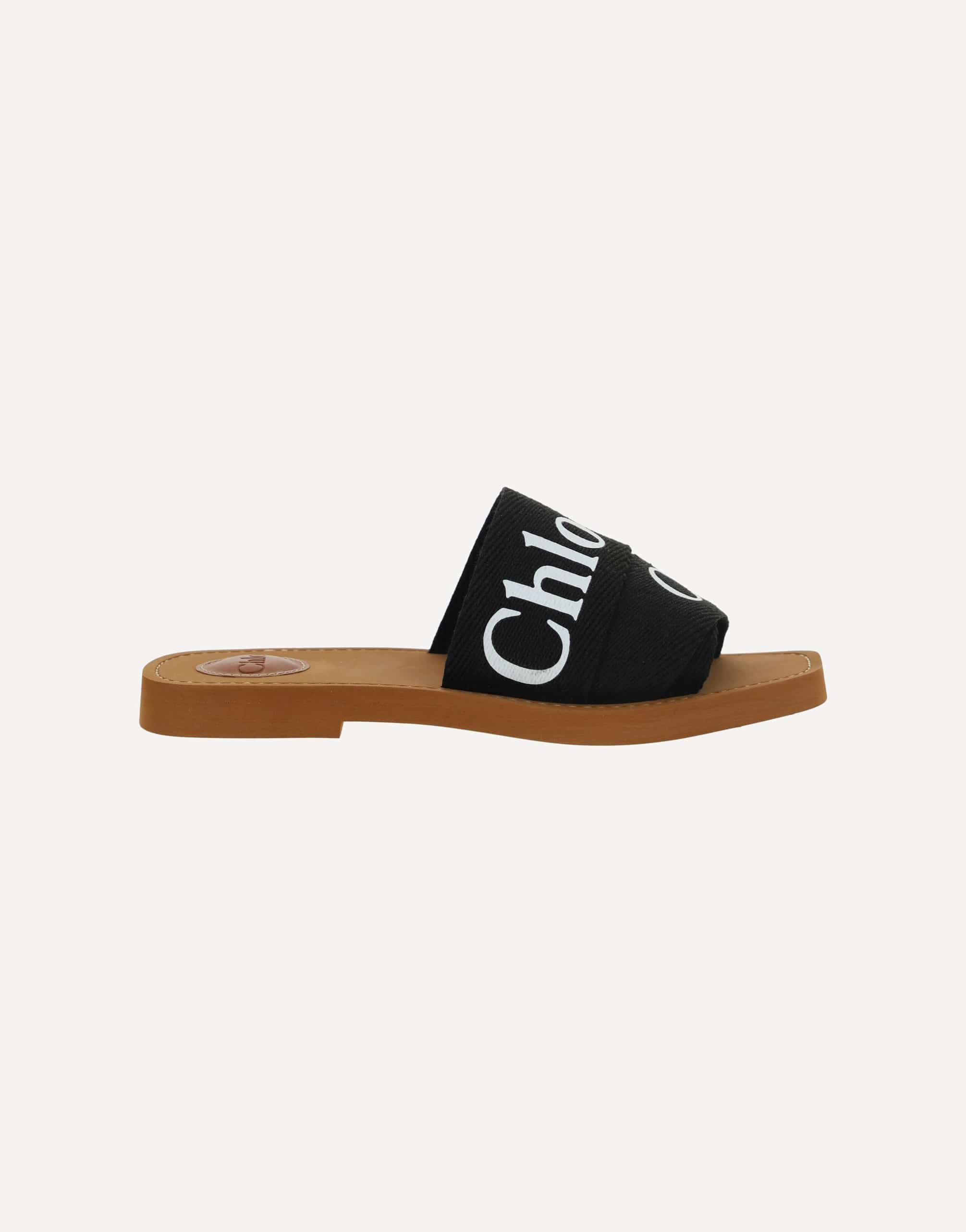 Chloé Chloé Woody Square-Toe Flat Sandals