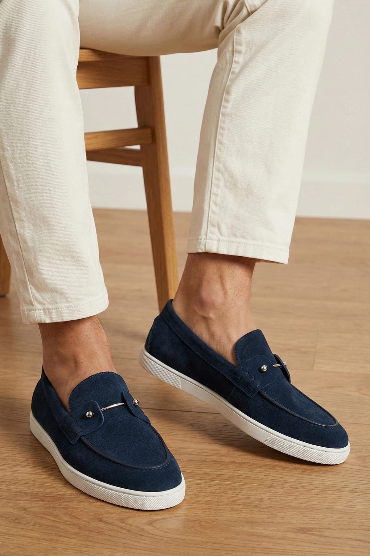 Christian Louboutin Chambeliboat Suede Loafers - alternate view