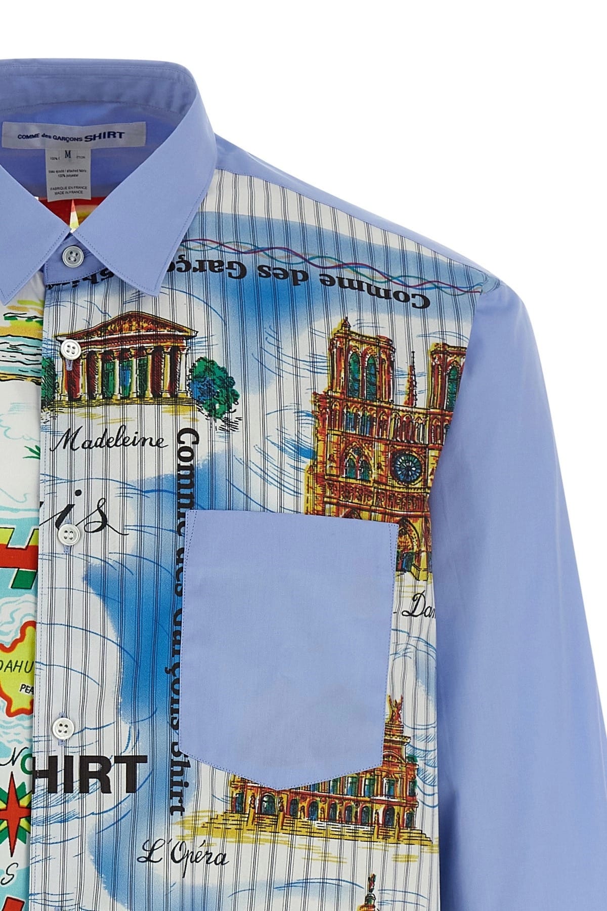 Comme Des Garçons Comme Des Garçons Asymmetric Printed Shirt