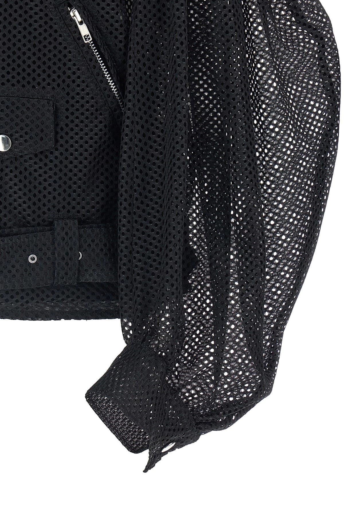 Comme Des Garçons Comme Des Garçons Asymmetric Zip Mesh Jacket