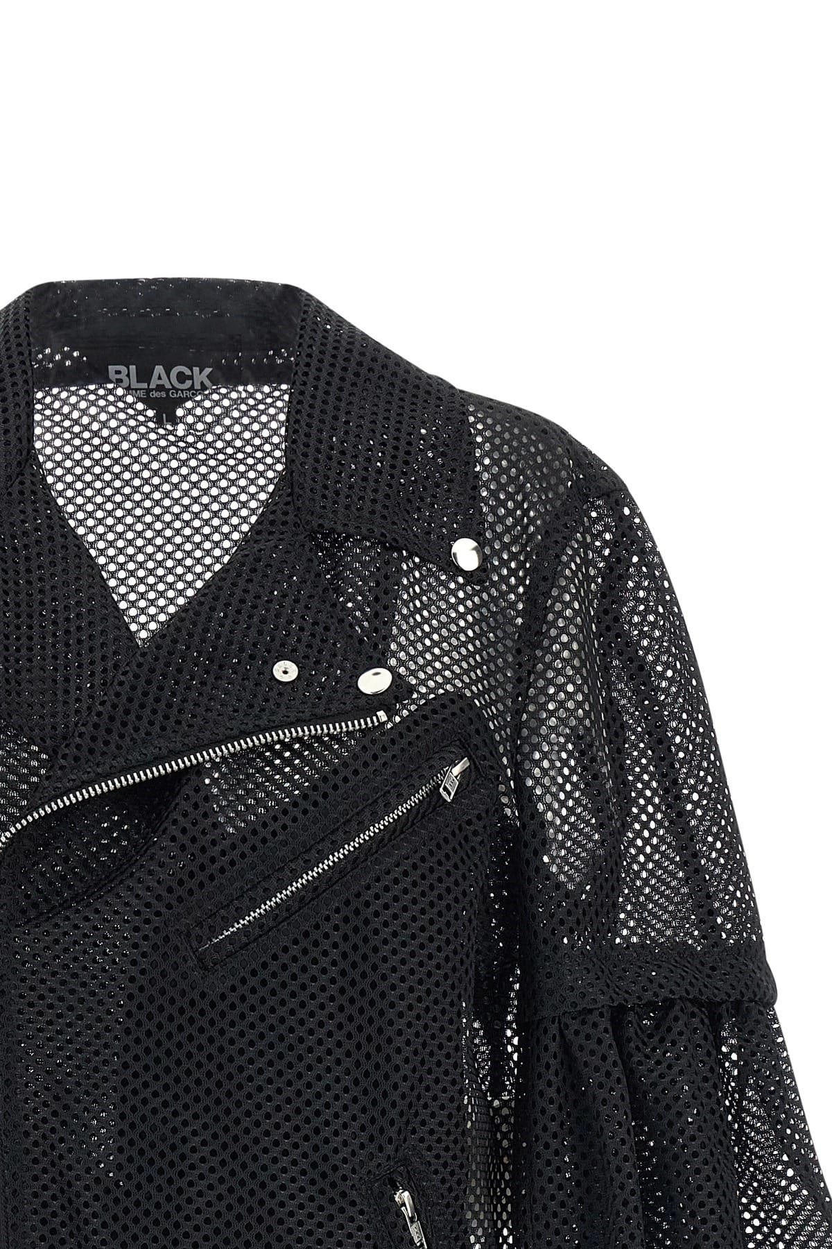 Comme Des Garçons Comme Des Garçons Asymmetric Zip Mesh Jacket
